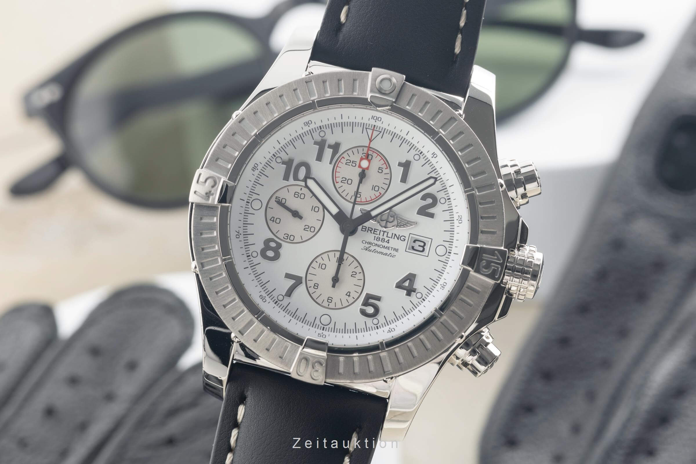 Breitling Super Avenger cronógrafo acero automático reloj para caballeros A1337011/A562 LP: 8950EUR  [2501505]