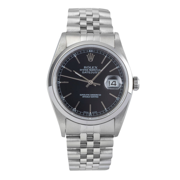 Rolex Datejust acciaio automatismo orologio da uomo 16200  [2501510]