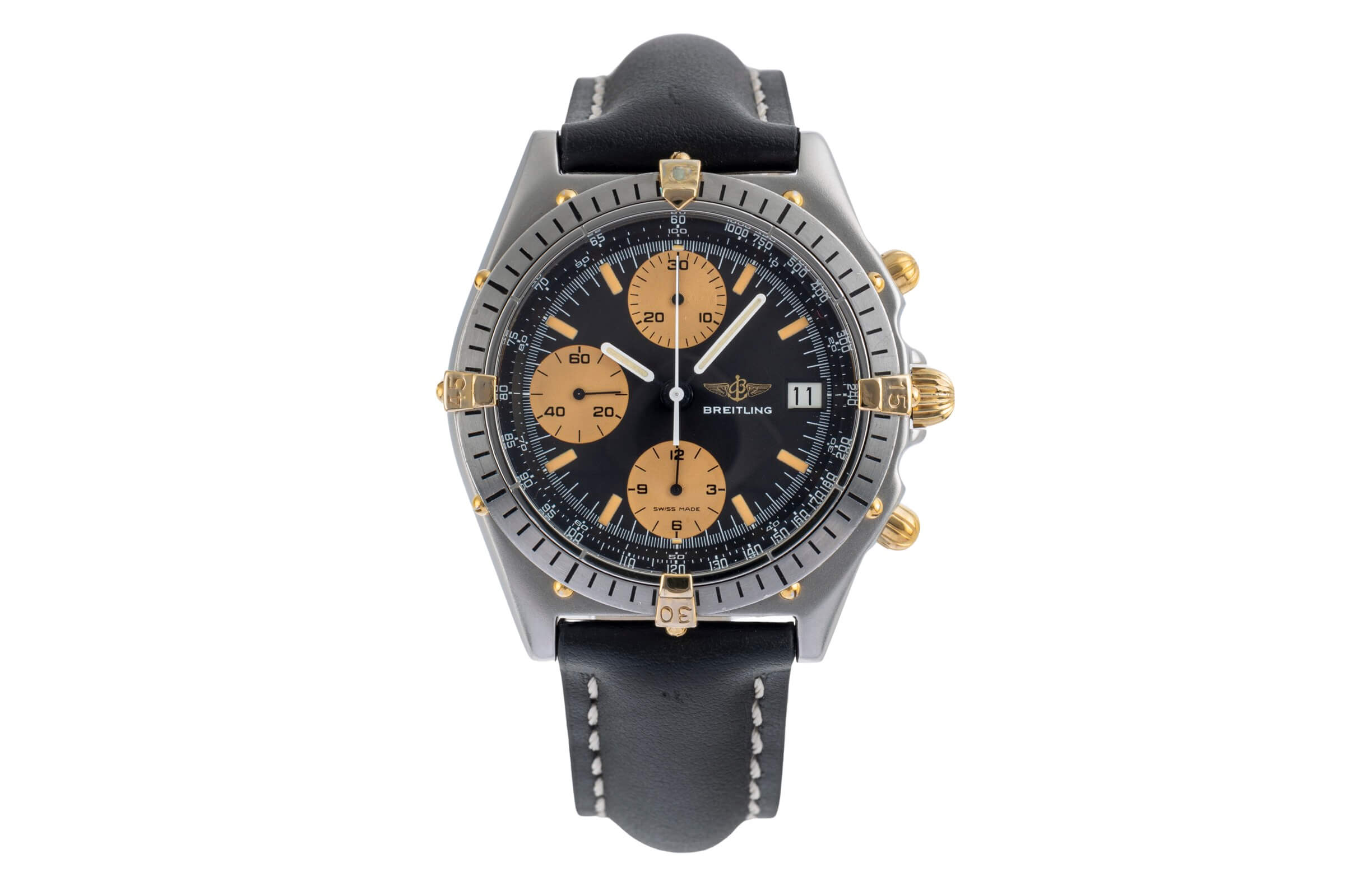 Breitling Chronomat chronographe acier / or  automatique montre pour hommes B13055  [2501514]