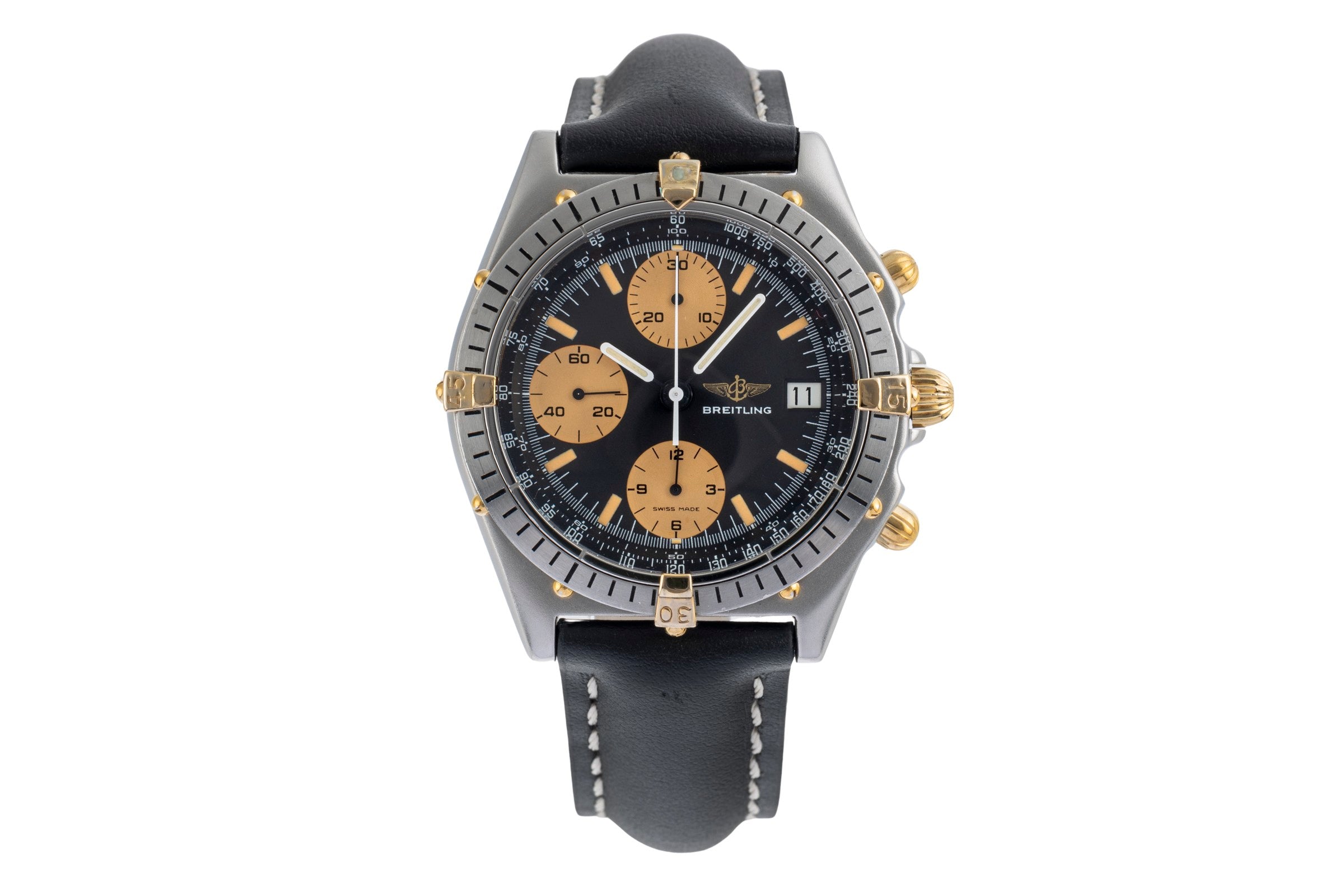 Breitling Chronomat chronographe acier / or  automatique montre pour hommes B13055  [2501514]