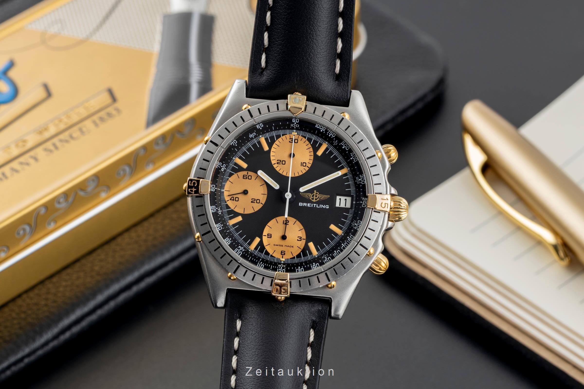 Breitling Chronomat chronographe acier / or  automatique montre pour hommes B13055  [2501514]