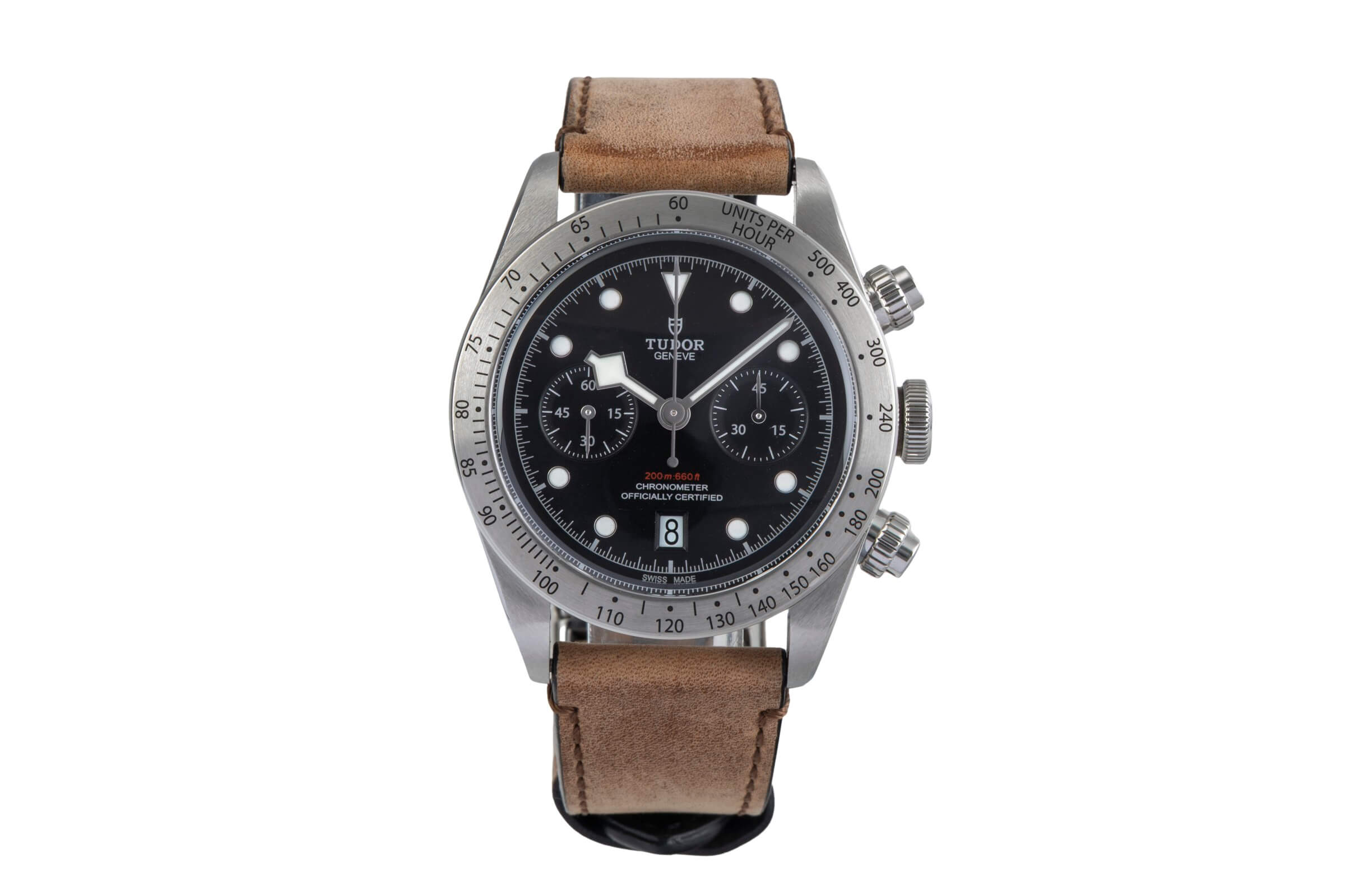 Tudor Heritage Black Bay chronograph steel automatic men's watch 79350  [2501520]