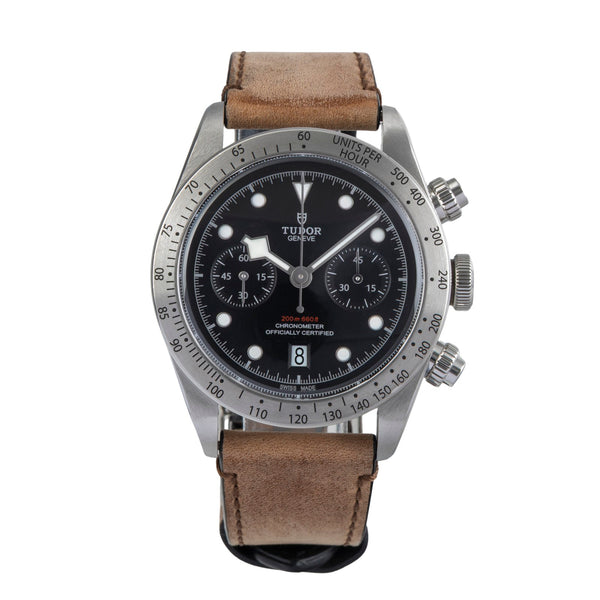 Tudor Heritage Black Bay chronograph steel automatic men's watch 79350  [2501520]