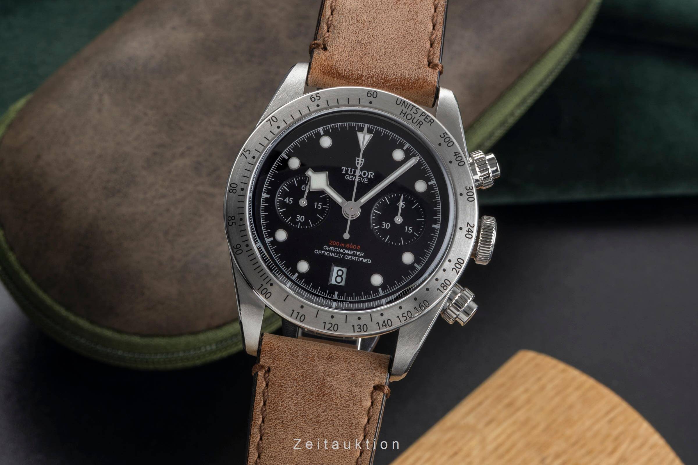 Tudor Heritage Black Bay chronograph steel automatic men's watch 79350  [2501520]