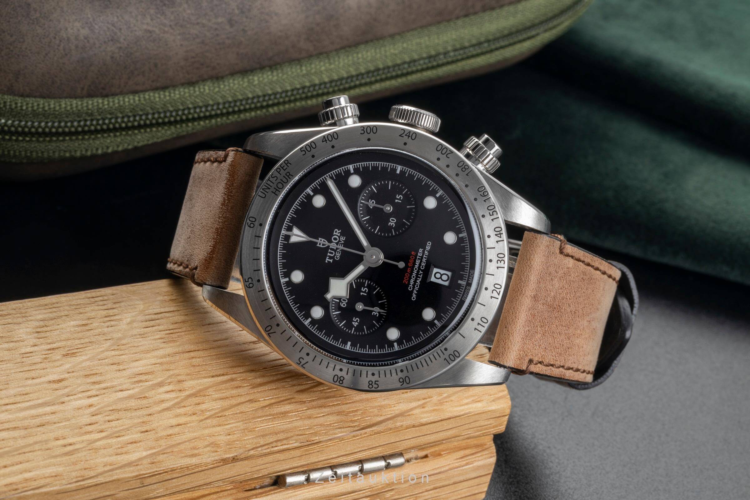 Tudor Heritage Black Bay chronograph steel automatic men's watch 79350  [2501520]