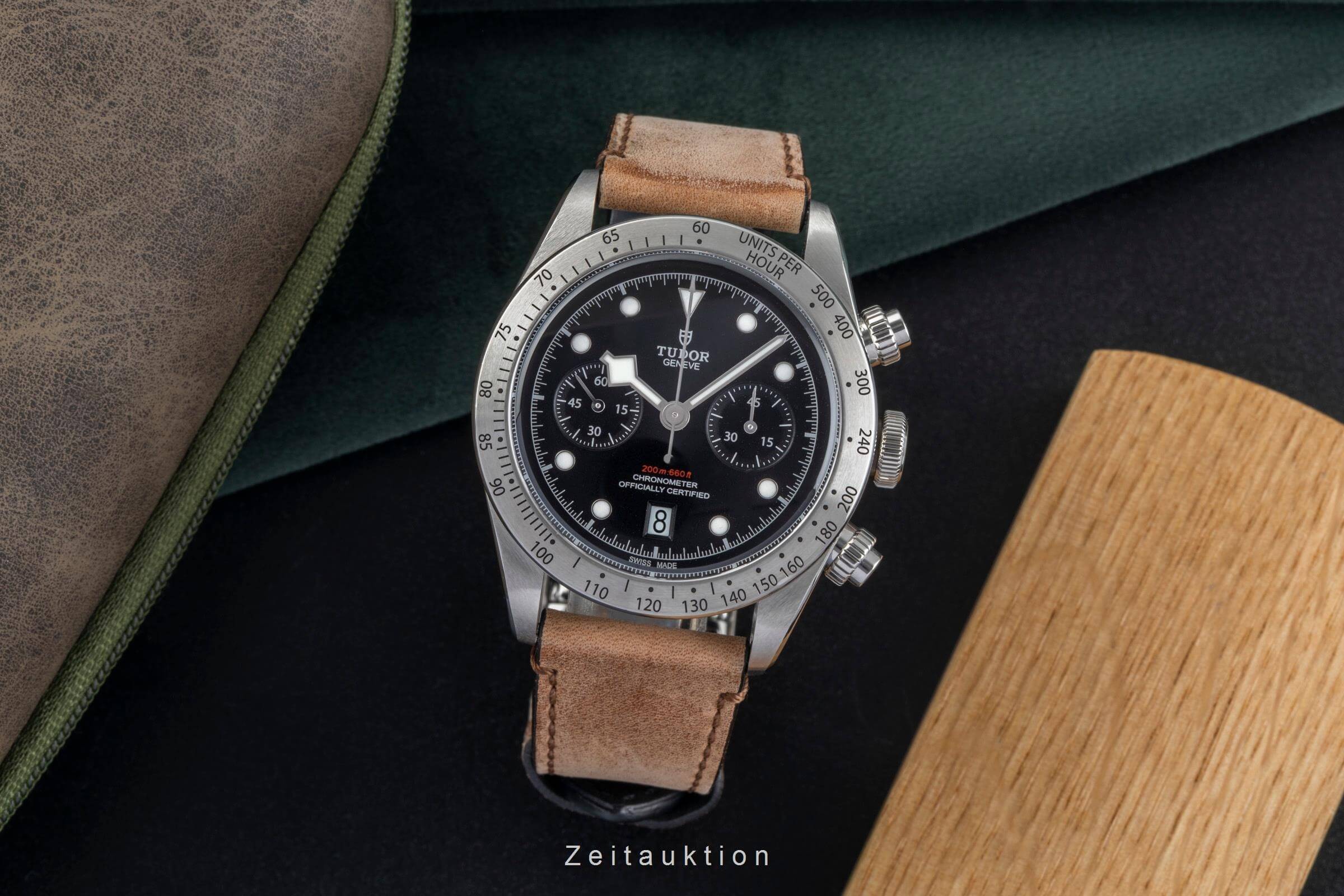 Tudor Heritage Black Bay chronograph steel automatic men's watch 79350  [2501520]