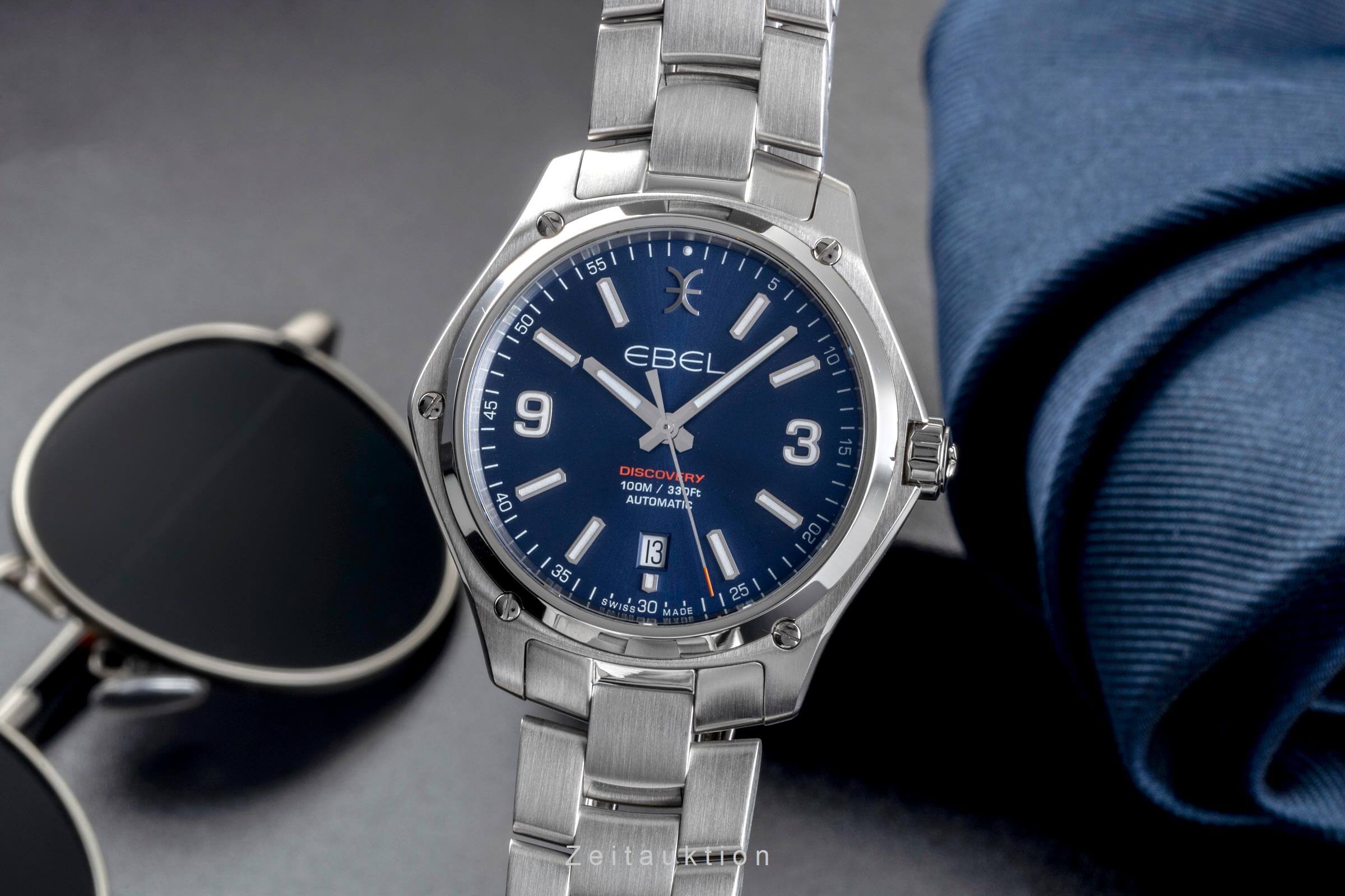 Ebel Discovery acier automatique montre pour hommes 1216458 LP: 2200EUR  [2501525]