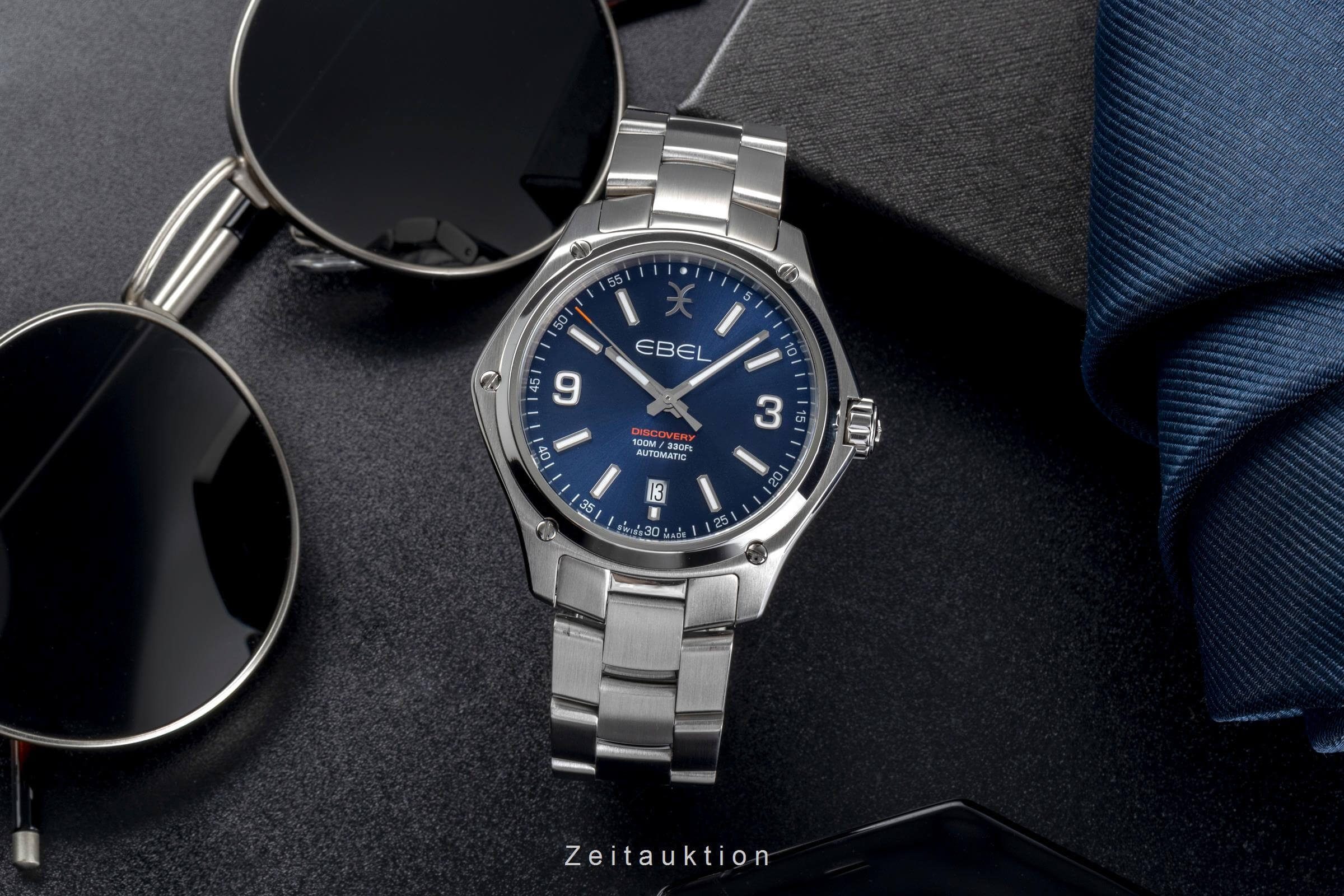 Ebel Discovery acier automatique montre pour hommes 1216458 LP: 2200EUR  [2501525]