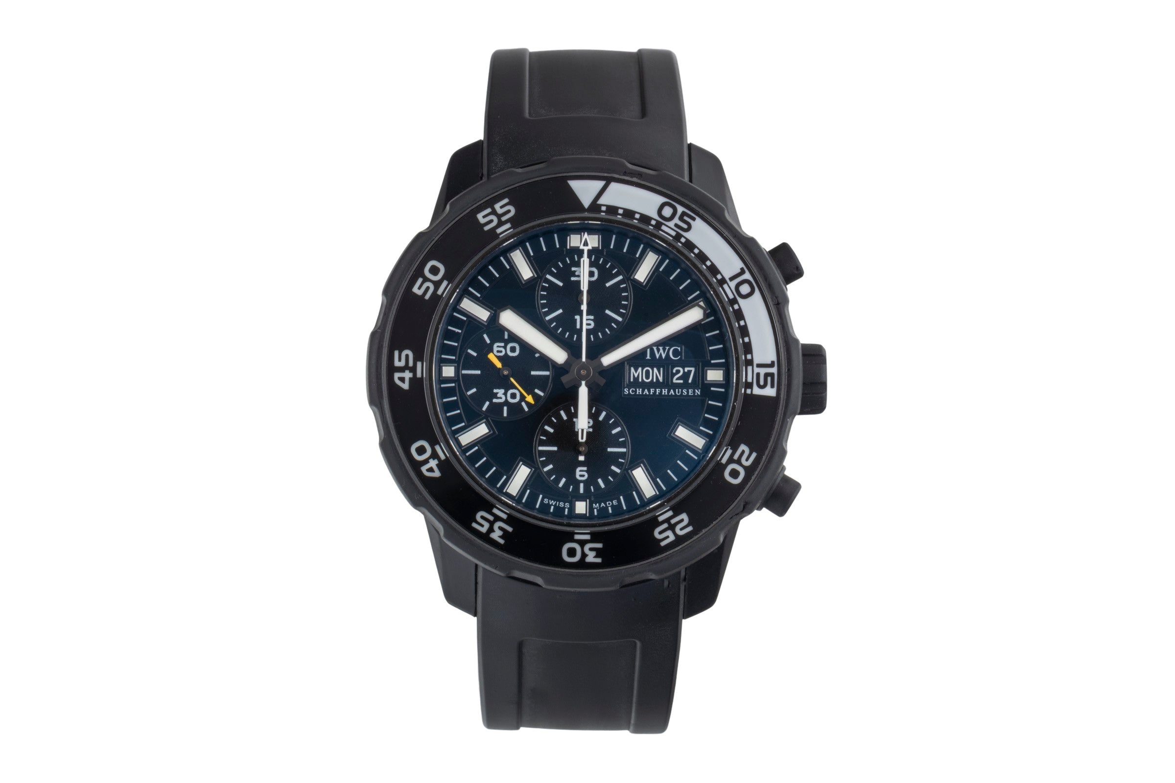 IWC Aquatimer cronografo acciaio / gomma da cancellare automatismo orologio da uomo IW376705 LP: 11700EUR  [2501528]