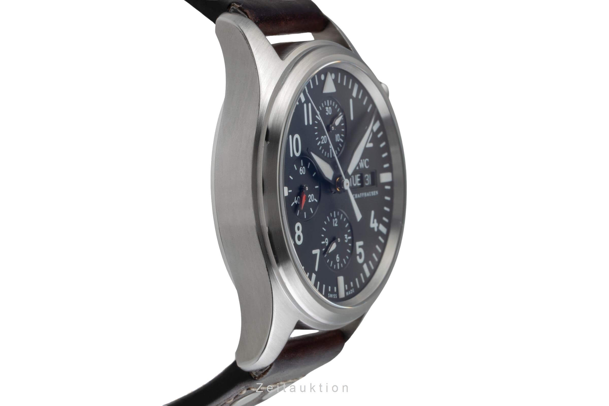 IWC Fliegerchronograph chronographe acier automatique montre pour hommes IW371701 LP: 7700EUR  [2501537]