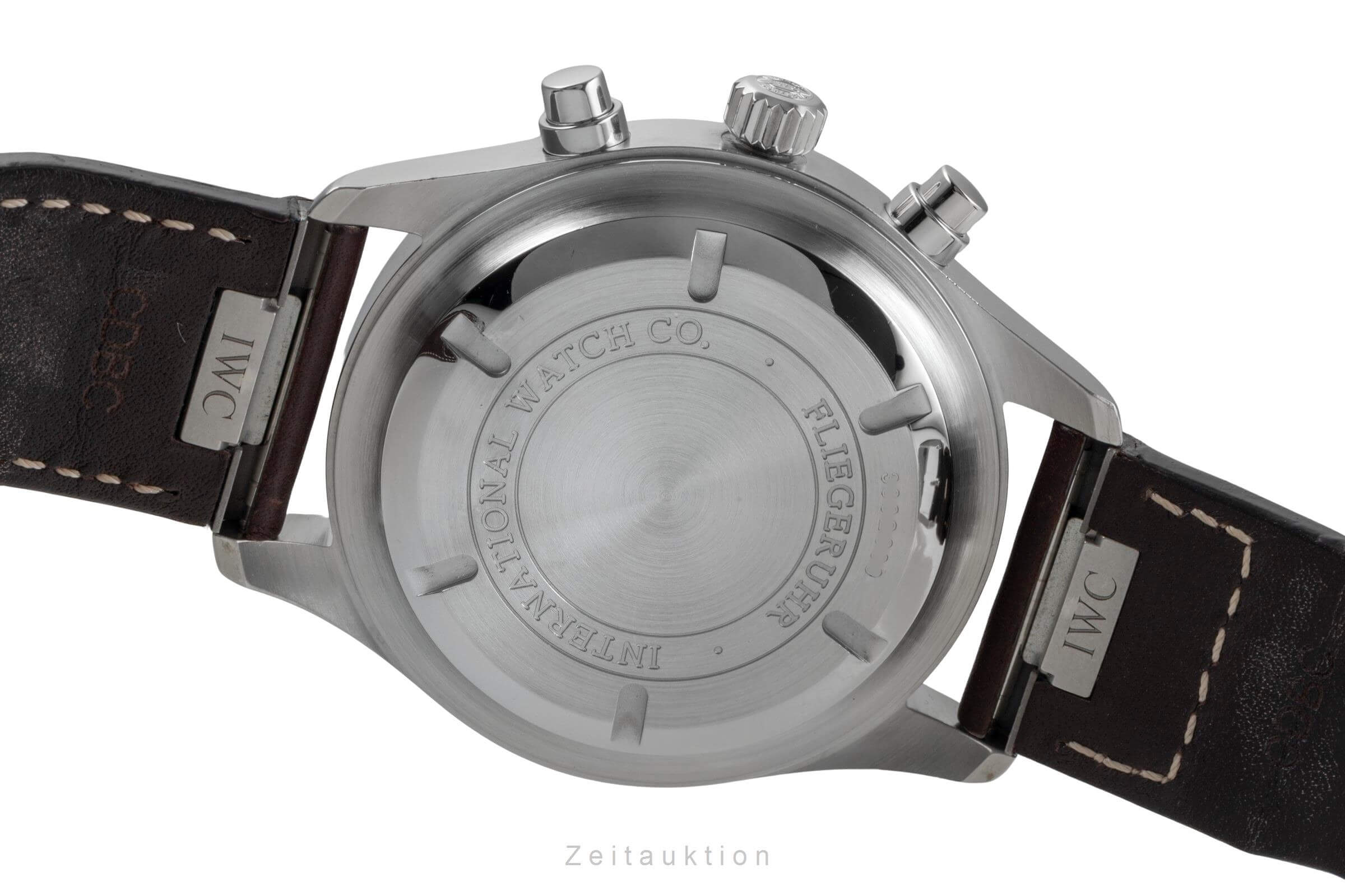 IWC Fliegerchronograph chronographe acier automatique montre pour hommes IW371701 LP: 7700EUR  [2501537]