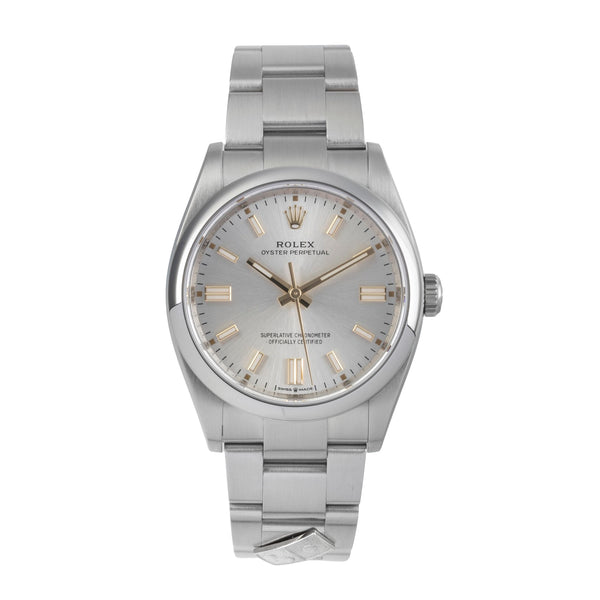 Rolex Oyster Perpetual acciaio automatismo orologio da uomo 126000  [2501546]
