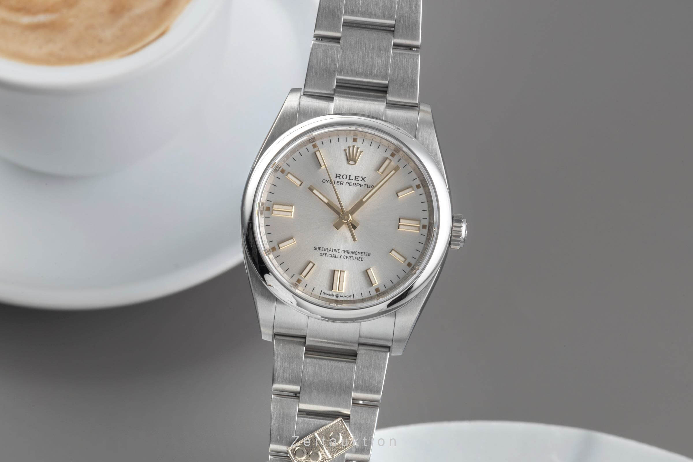 Rolex Oyster Perpetual acciaio automatismo orologio da uomo 126000  [2501546]