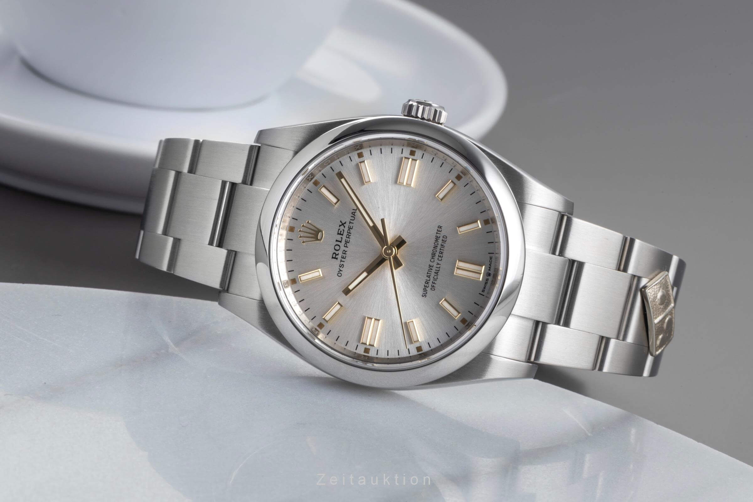 Rolex Oyster Perpetual acciaio automatismo orologio da uomo 126000  [2501546]