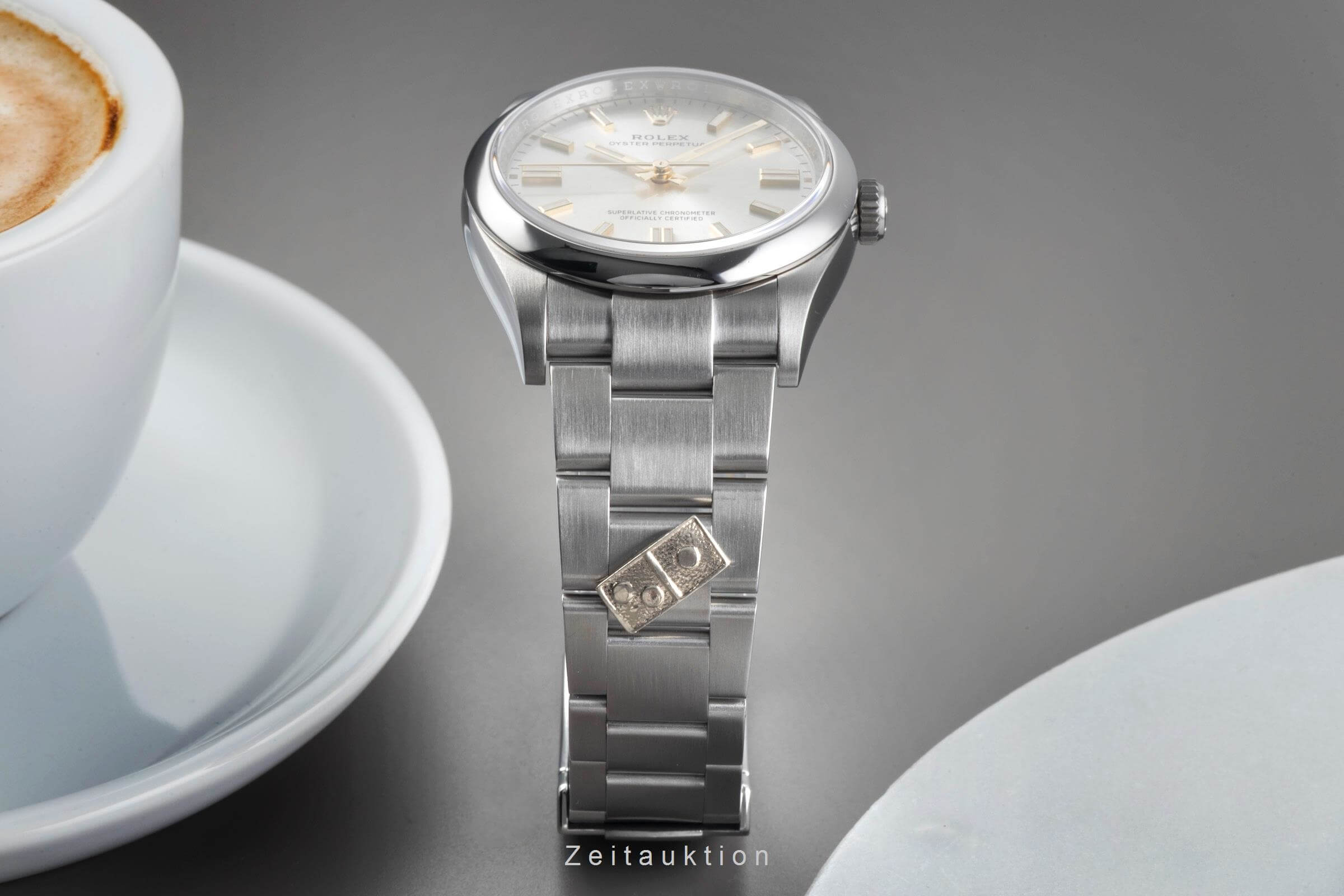 Rolex Oyster Perpetual acciaio automatismo orologio da uomo 126000  [2501546]