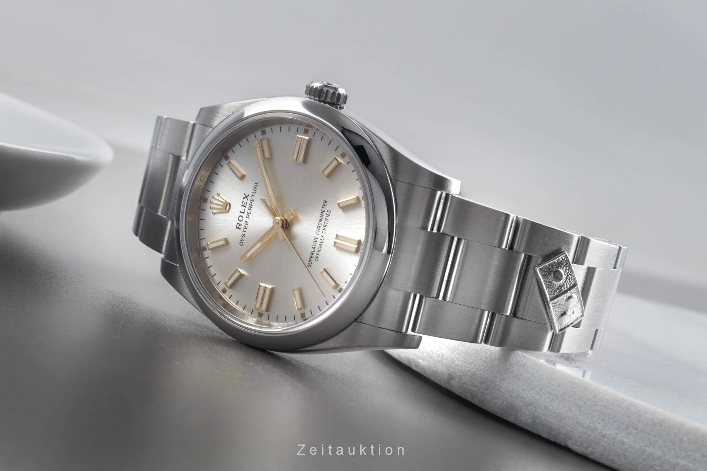 Rolex Oyster Perpetual acciaio automatismo orologio da uomo 126000  [2501546]