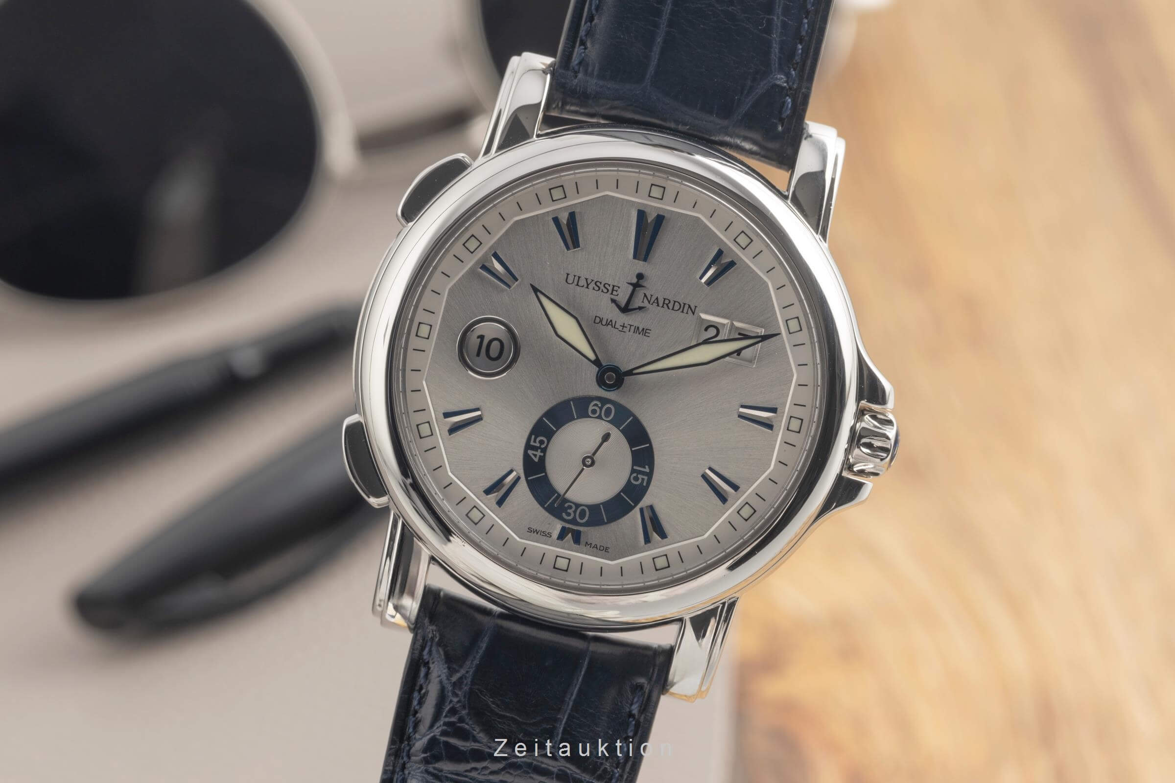 Ulysse Nardin Dual Time GMT Automatik Edelstahl Herrenuhr Ref. 243-55  [2501547]