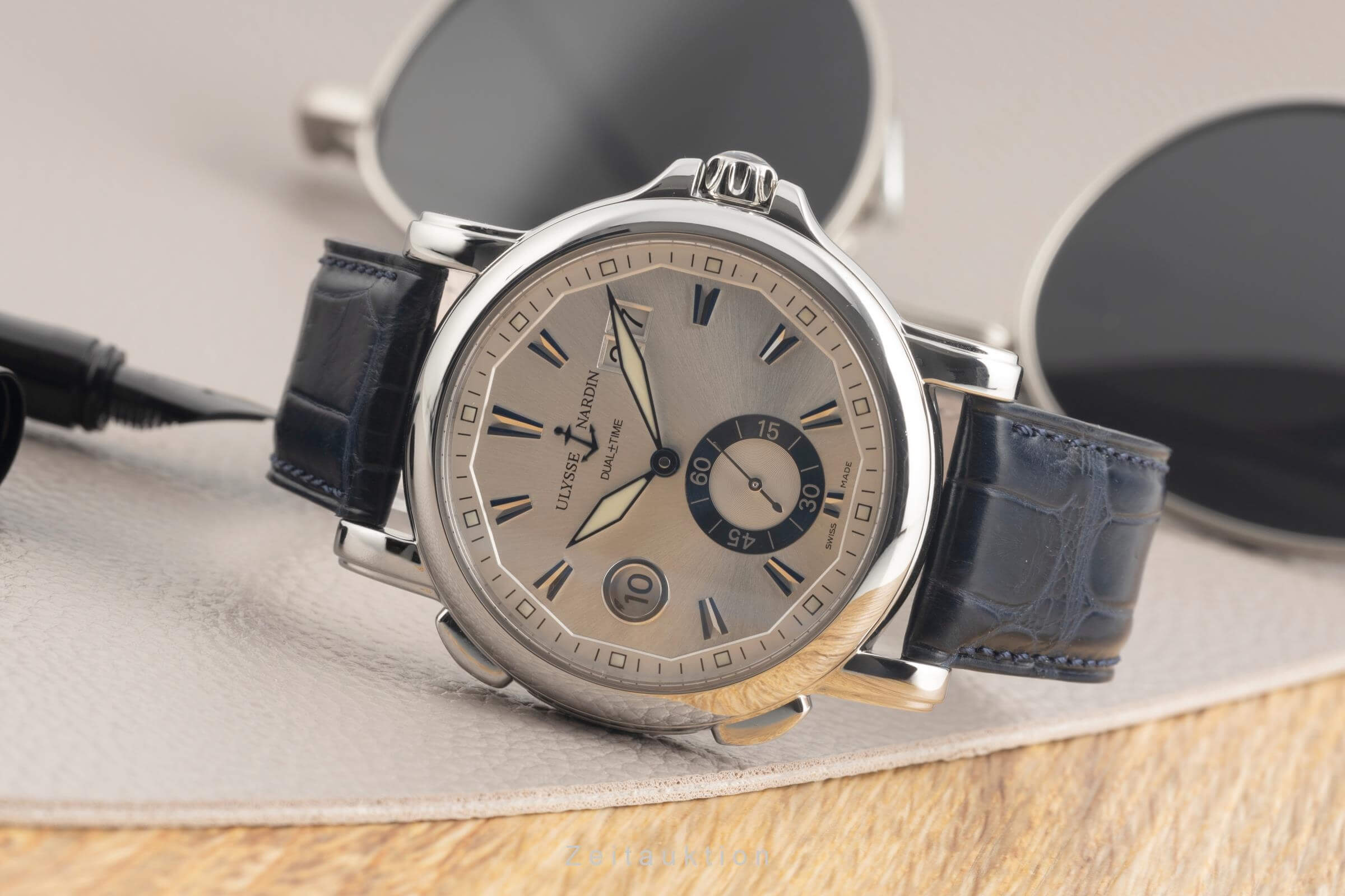 Ulysse Nardin Dual Time GMT Automatik Edelstahl Herrenuhr Ref. 243-55  [2501547]