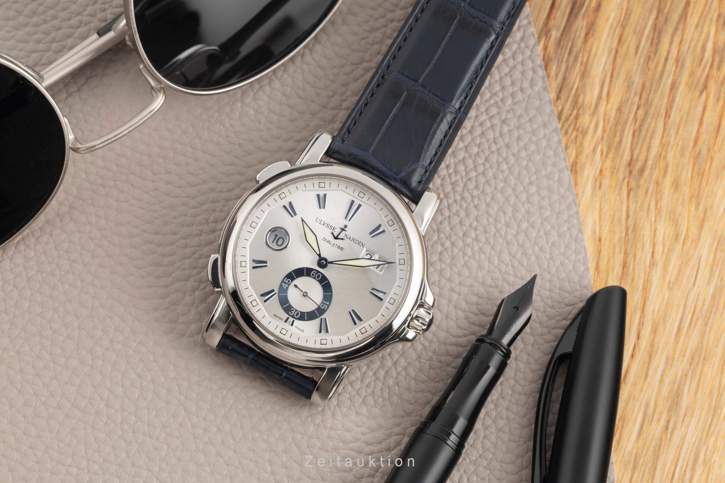 Ulysse Nardin Dual Time GMT Automatik Edelstahl Herrenuhr Ref. 243-55  [2501547]