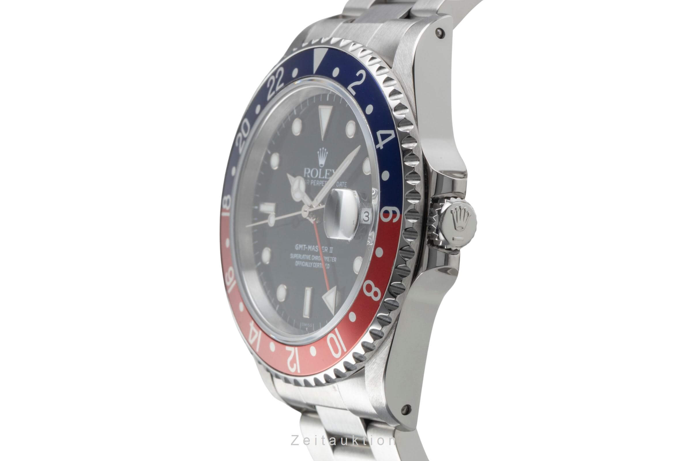 Rolex GMT-Master II Date "Pepsi" Edelstahl Oyster Perpetual Ref. 16710 A-Serie [2501548]