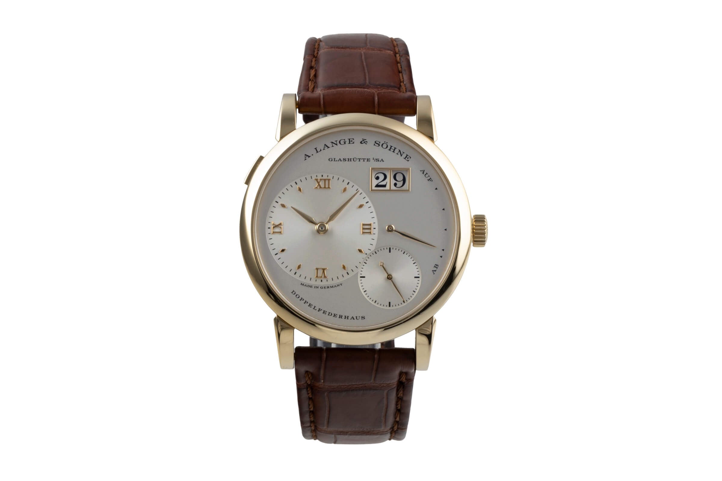 A. Lange & Söhne Lange 1 18 ct gold manual winding Kal. L 121.1