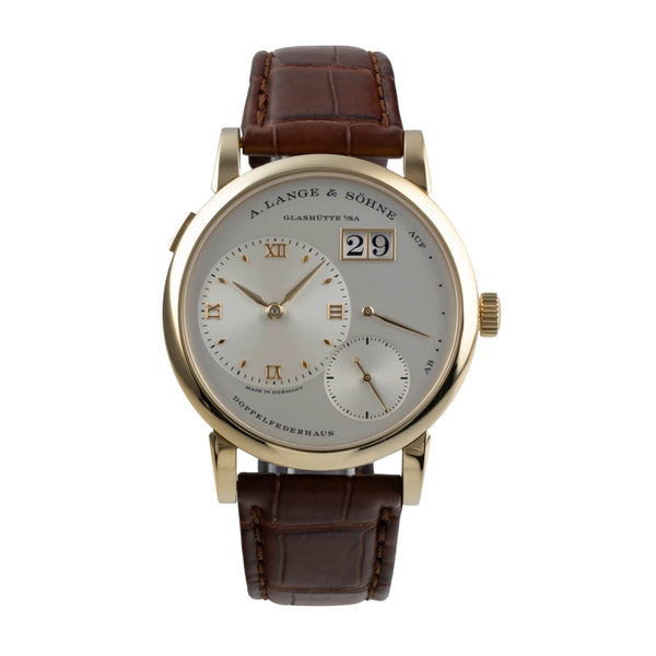 A. Lange & Söhne Lange 1 18k Gold Handaufzug Gangreserve Ref. 191.021 B&P [2501550]