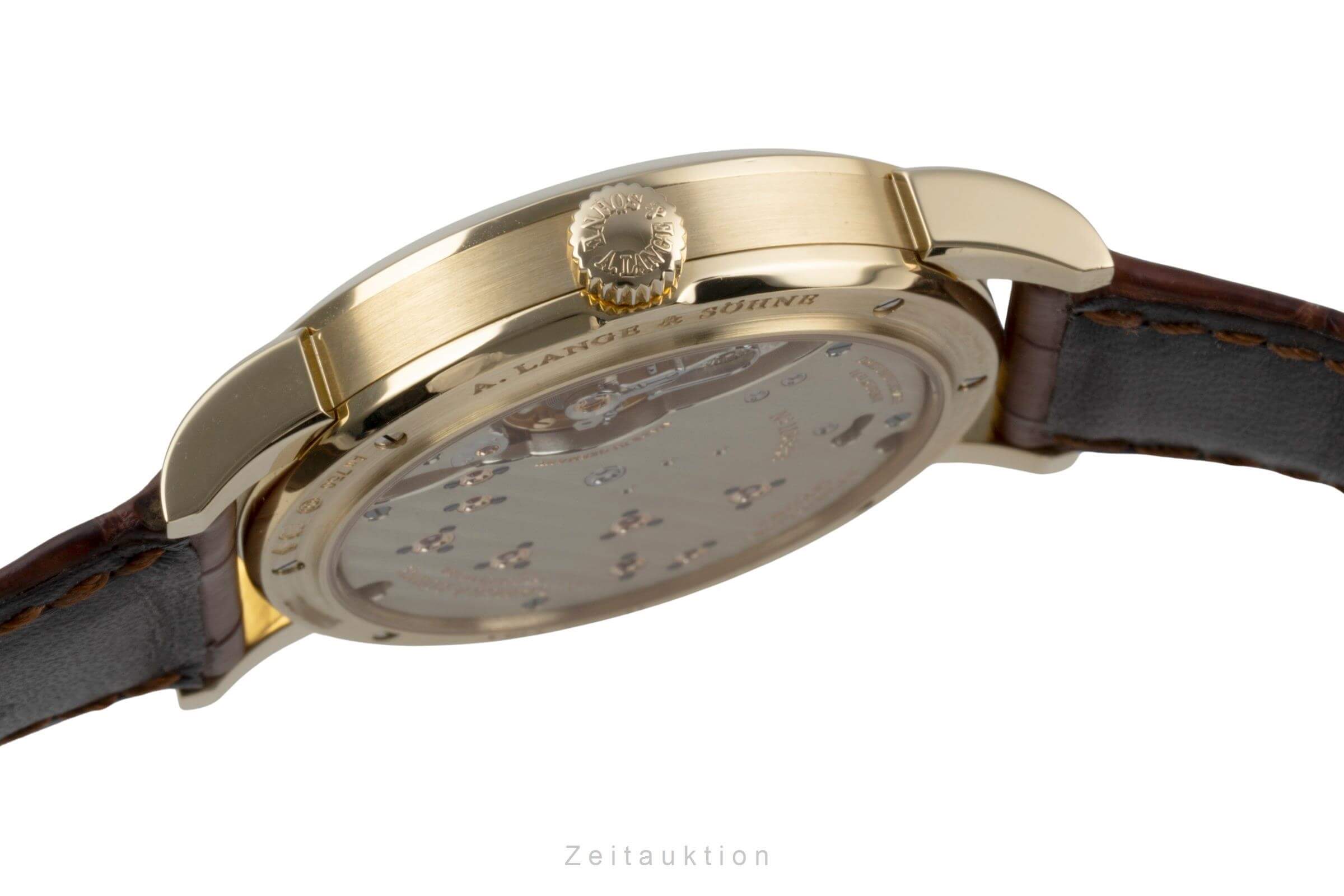 A. Lange & Söhne Lange 1 18k Gold Handaufzug Gangreserve Ref. 191.021 B&P [2501550]