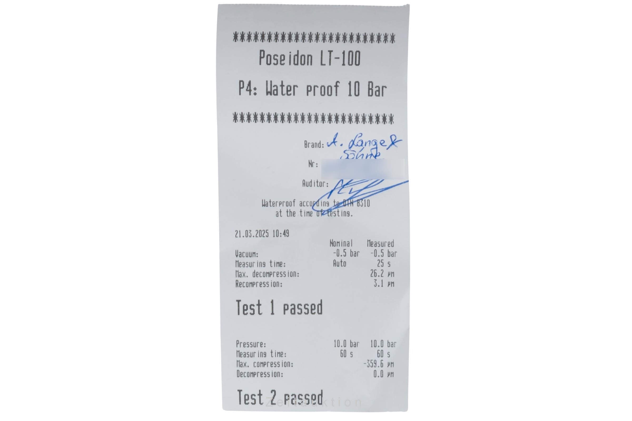 A. Lange & Söhne Lange 1 18k Gold Handaufzug Gangreserve Ref. 191.021 B&P [2501550]