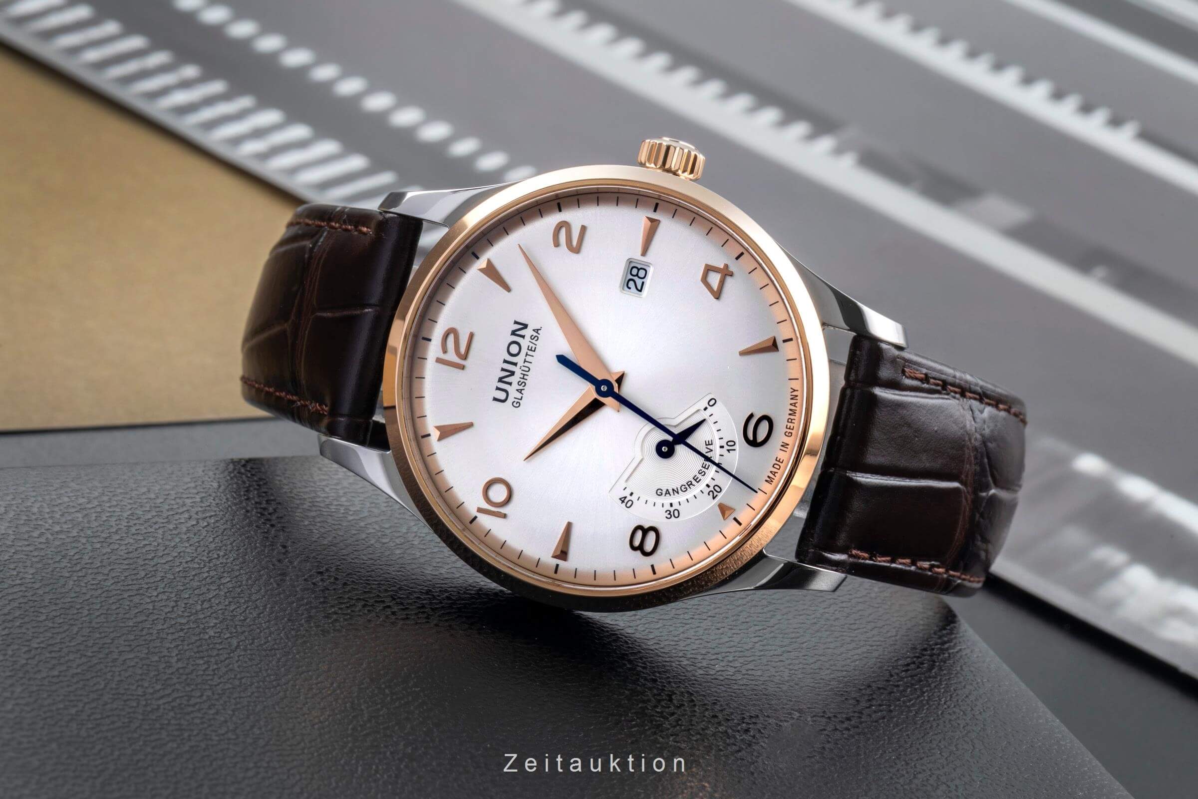 Union Glashütte Noramis acciaio / oro automatismo orologio da uomo D900.424.66.037.01  [2501560]