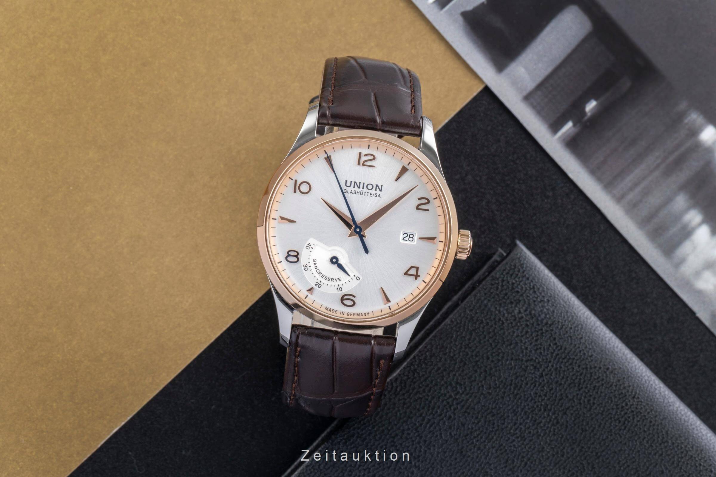 Union Glashütte Noramis acciaio / oro automatismo orologio da uomo D900.424.66.037.01  [2501560]