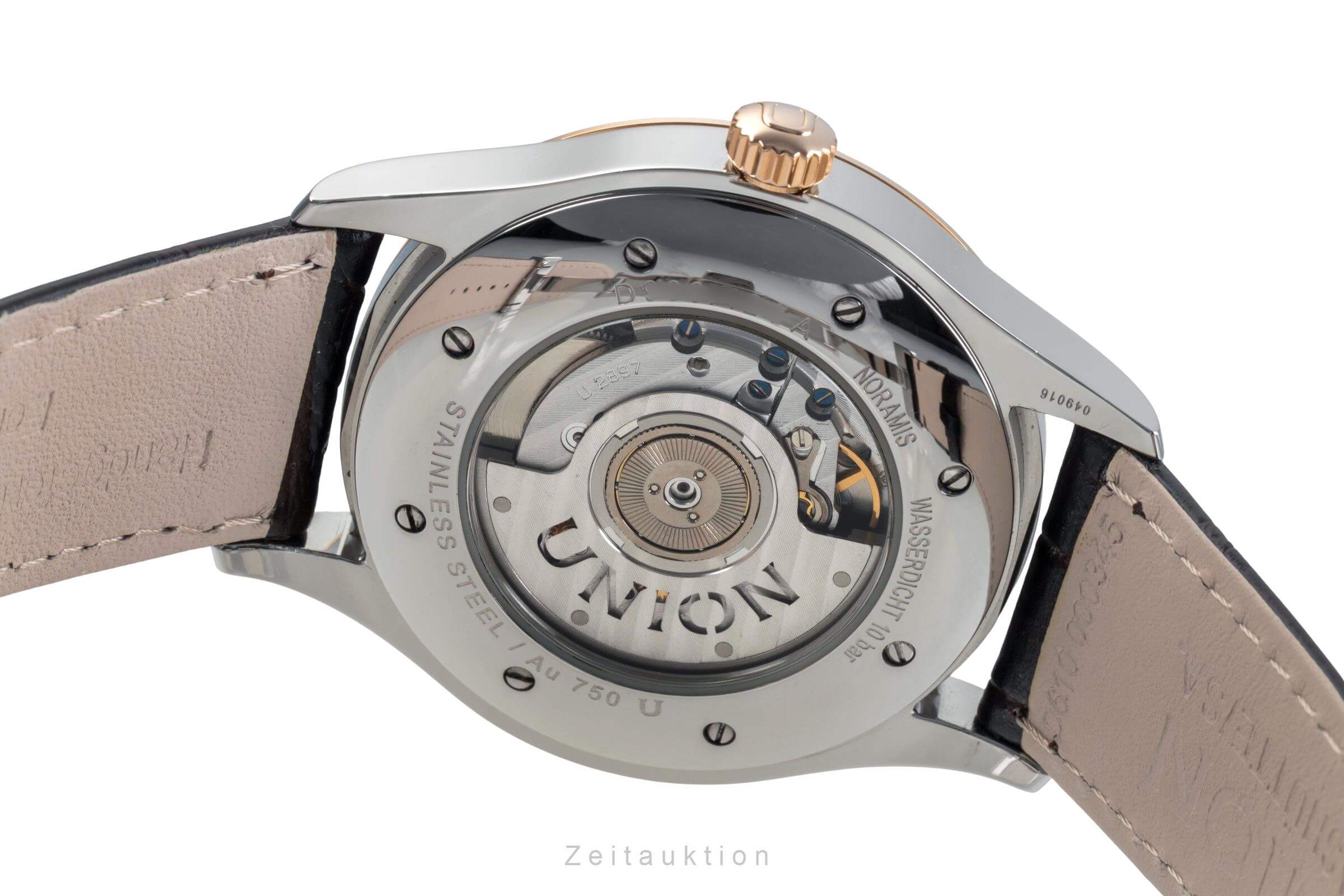 Union Glashütte Noramis acciaio / oro automatismo orologio da uomo D900.424.66.037.01  [2501560]