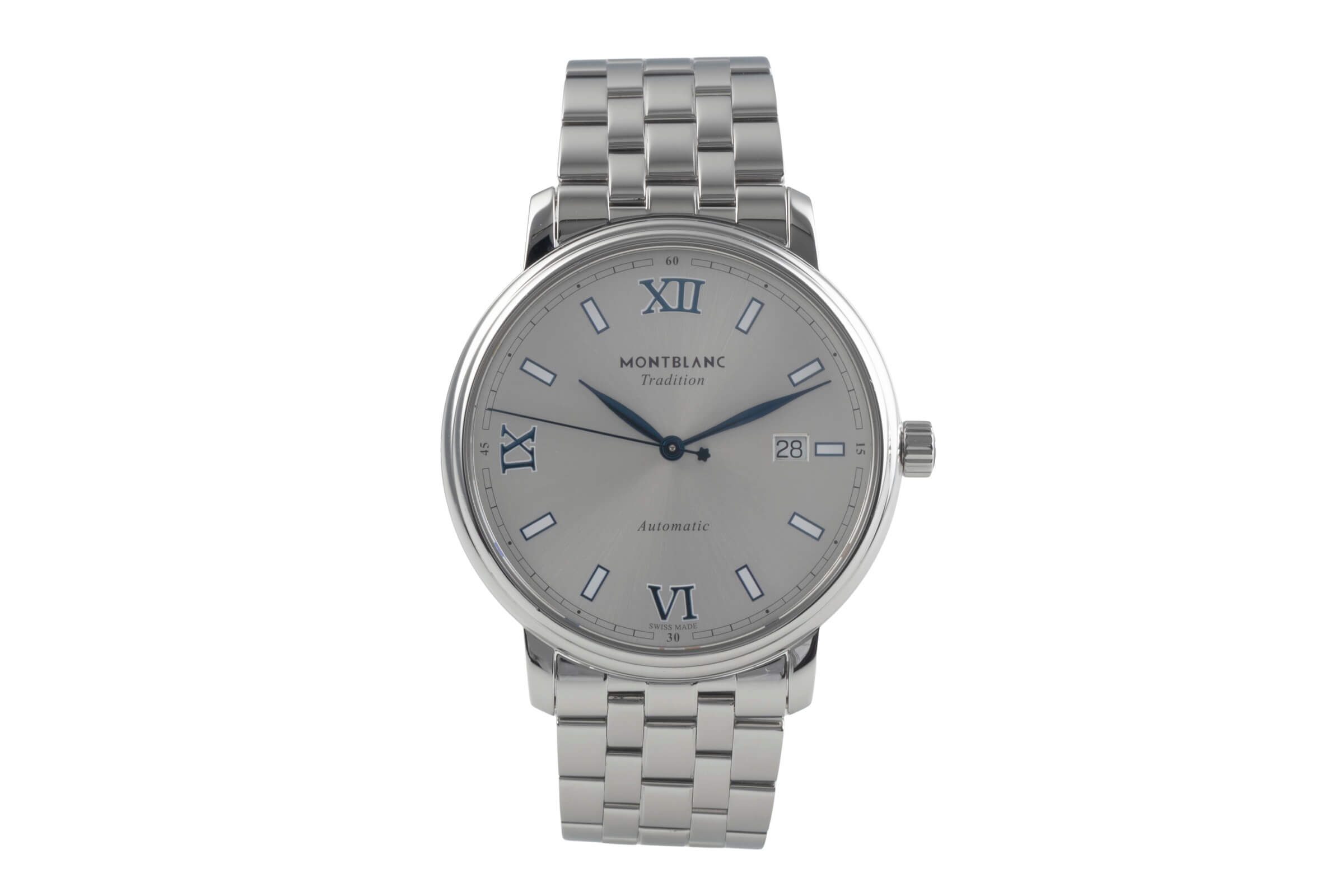 Montblanc Tradition steel automatic Kal. MB 2417 Ref. 129286 7542