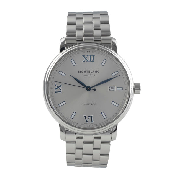 Montblanc Tradition steel automatic men's watch 129286   7542 LP: 2050EUR  [2501562]