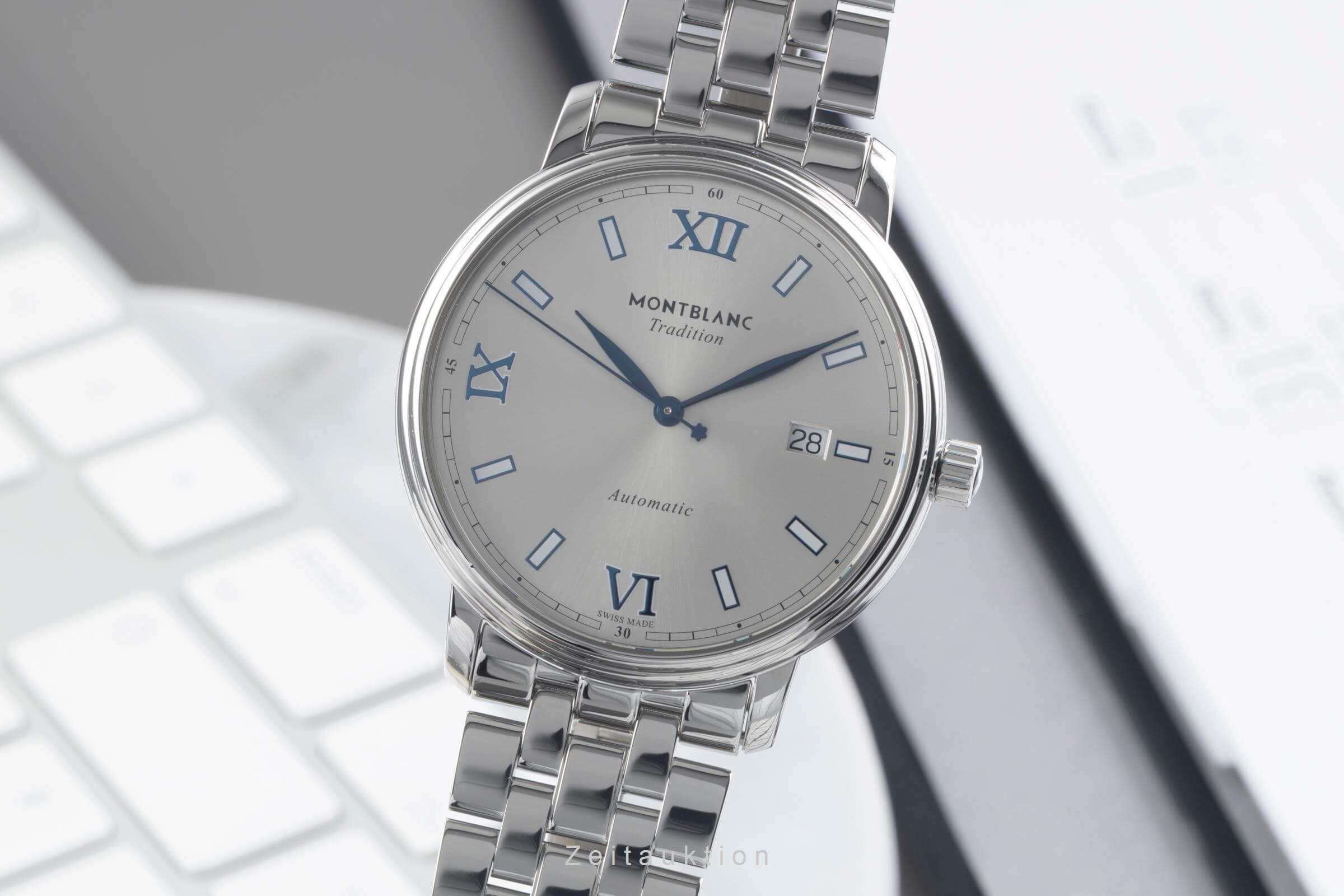Montblanc Tradition steel automatic Kal. MB 2417 Ref. 129286 7542