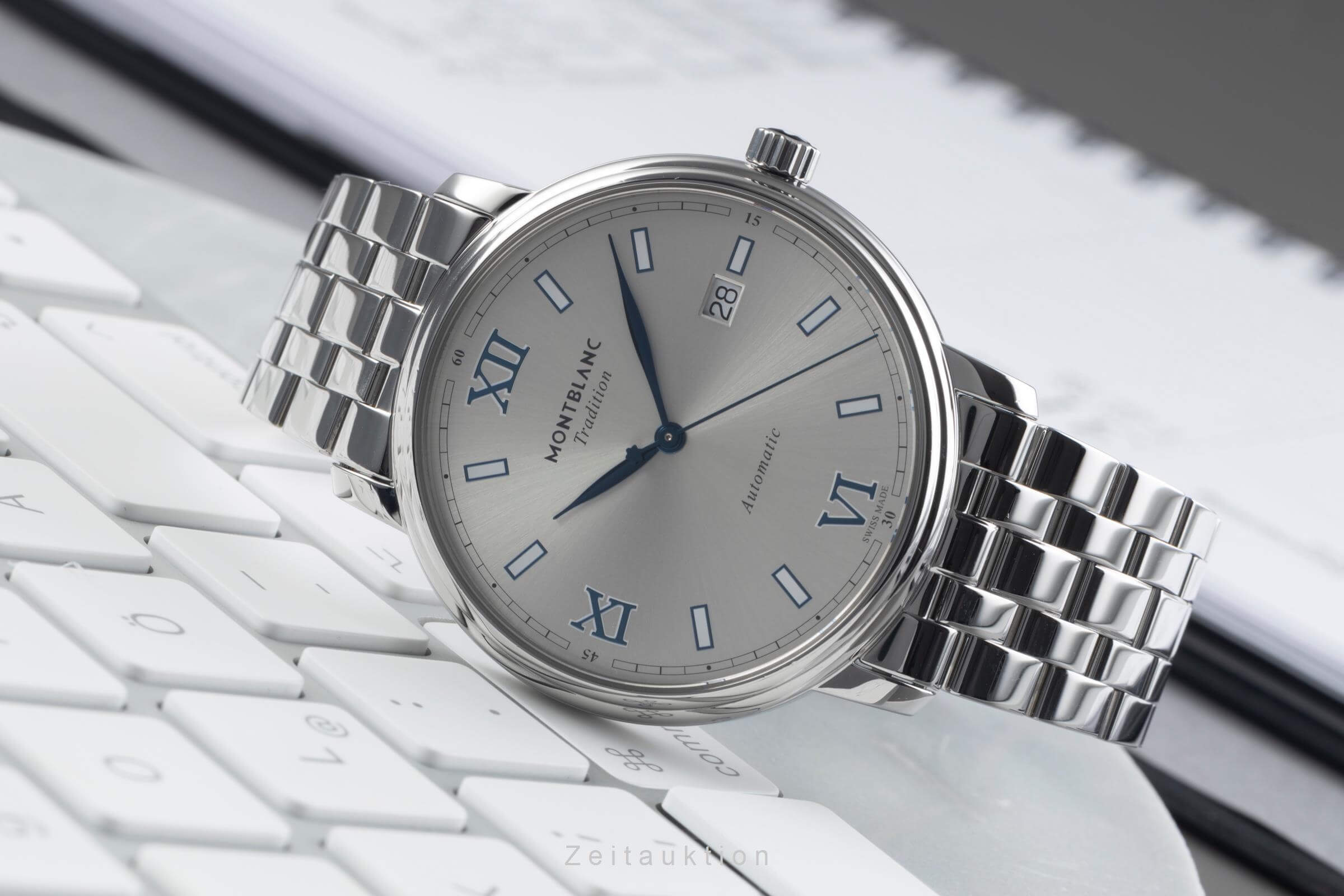 Montblanc Tradition steel automatic men's watch 129286   7542 LP: 2050EUR  [2501562]