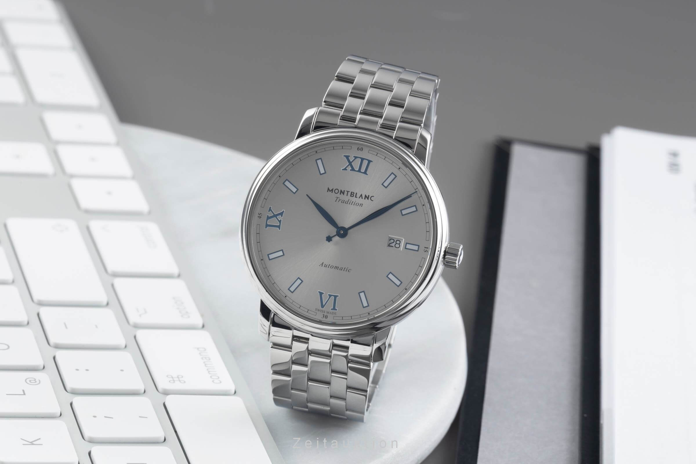 Montblanc Tradition steel automatic men's watch 129286   7542 LP: 2050EUR  [2501562]