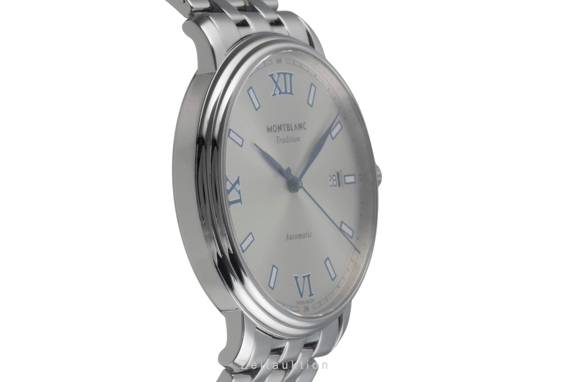 Montblanc Tradition steel automatic Kal. MB 2417 Ref. 129286 7542