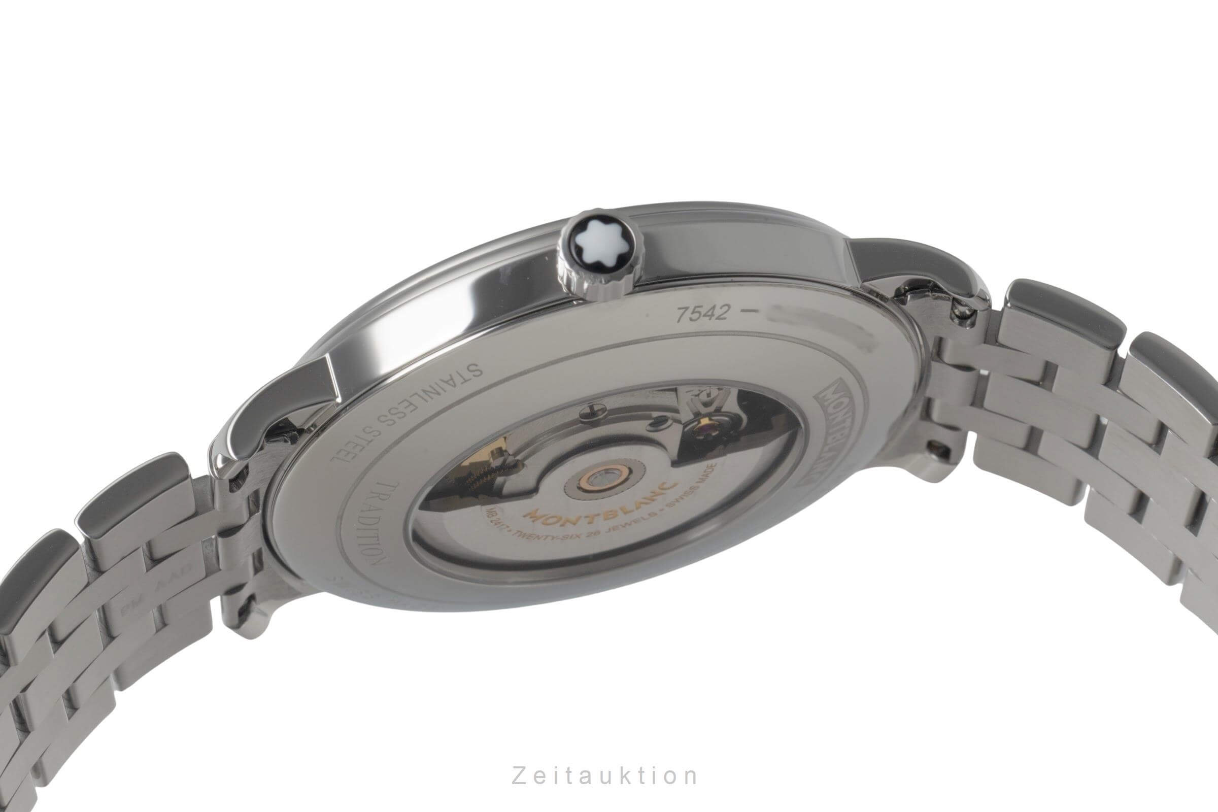 Montblanc Tradition steel automatic men's watch 129286   7542 LP: 2050EUR  [2501562]