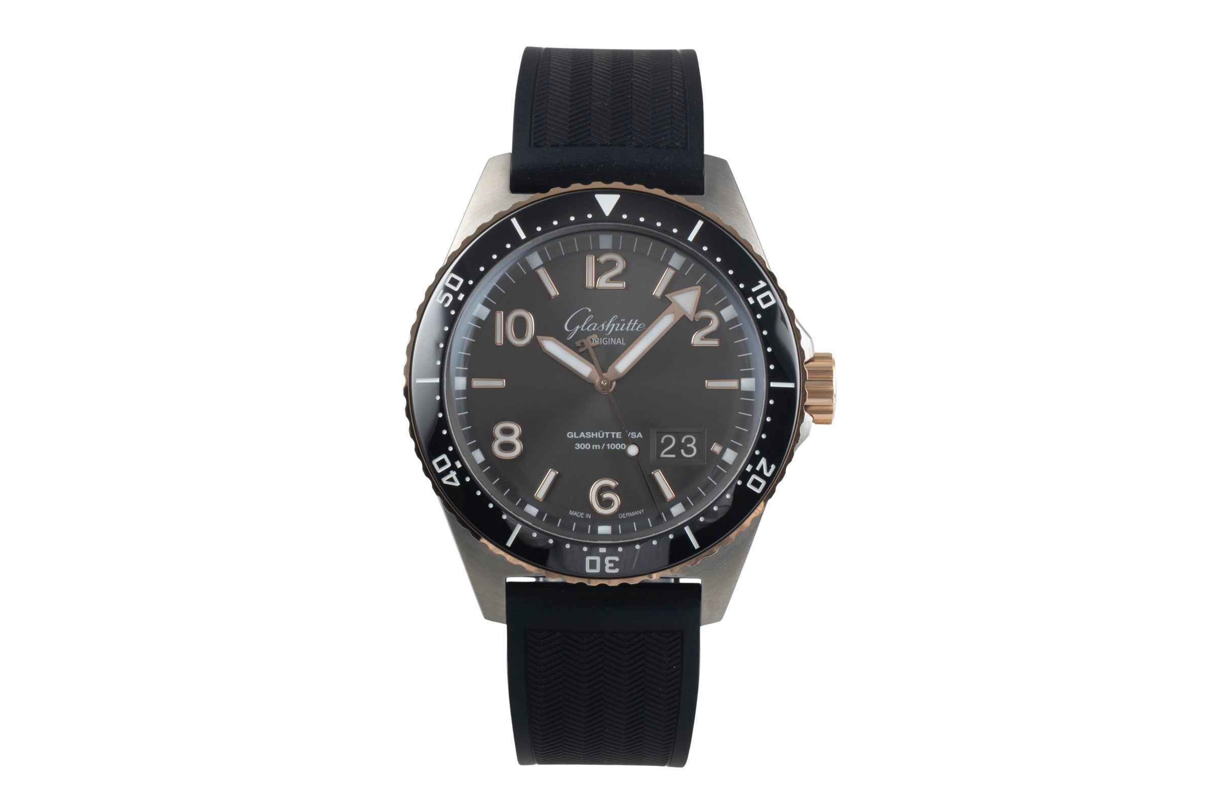 Glashütte SeaQ acier / or  automatique montre pour hommes 136-13-04-91-33 LP: 16600EUR  [2501563]