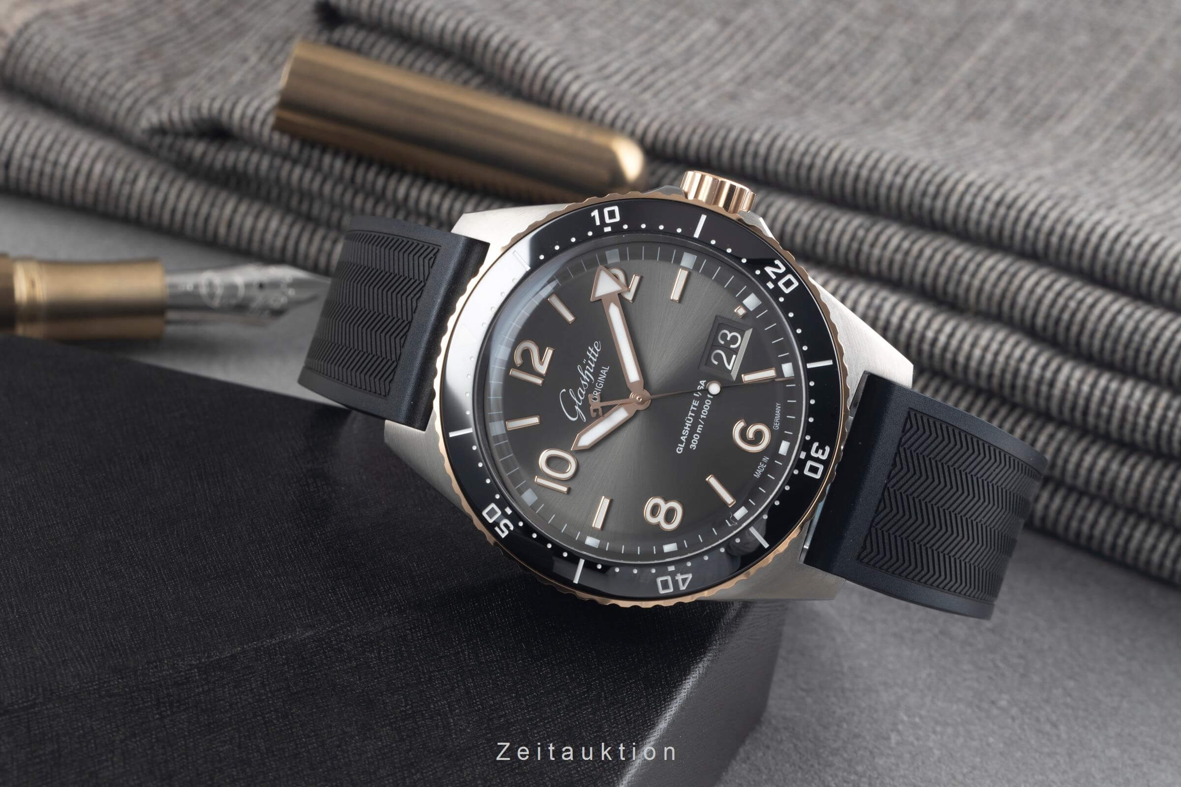 Glashütte SeaQ acero / oro automático reloj para caballeros 136-13-04-91-33 LP: 16600EUR  [2501563]