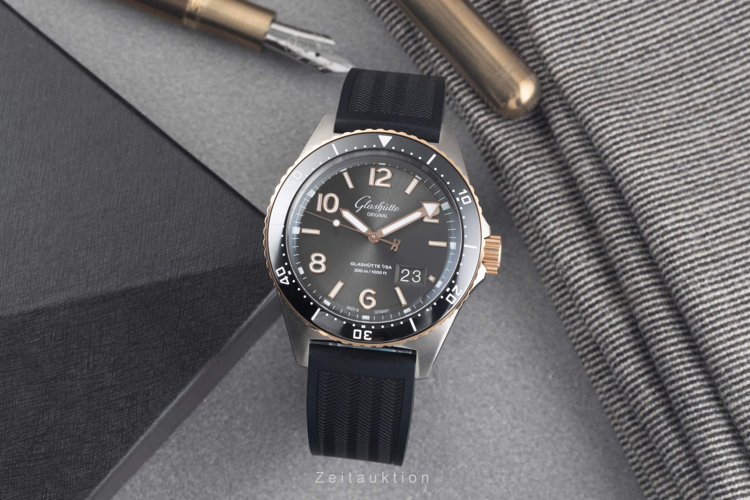 Glashütte SeaQ acero / oro automático reloj para caballeros 136-13-04-91-33 LP: 16600EUR  [2501563]