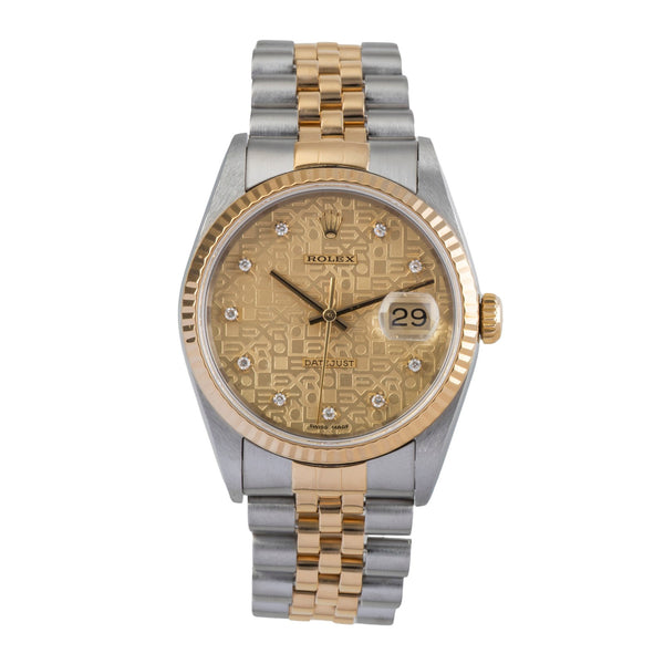 Rolex Datejust 36 Stahl / Gold Computer Dial Diamond Automatik Ref. 16233  [2501566]