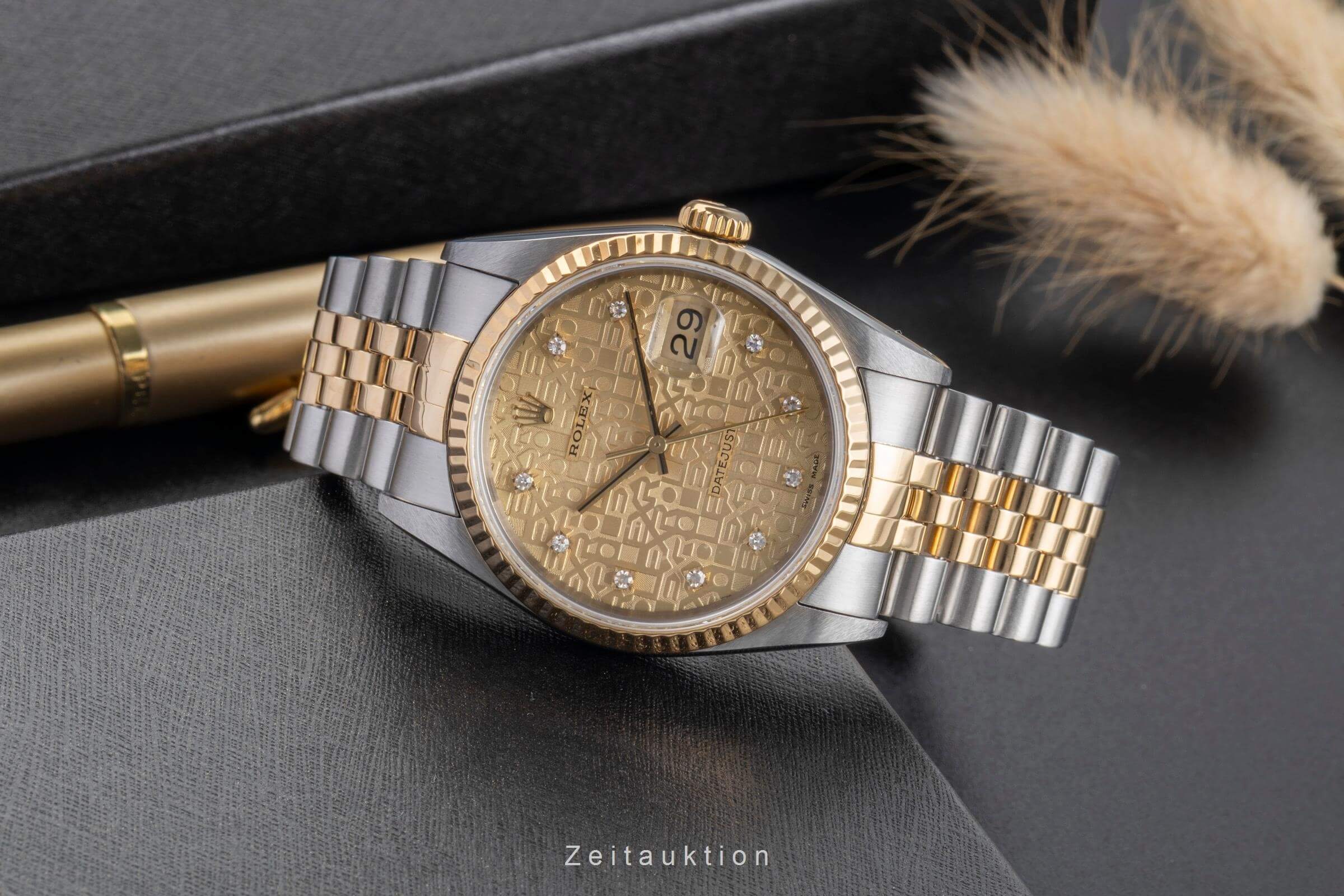 Rolex Datejust 36 Stahl / Gold Computer Dial Diamond Automatik Ref. 16233  [2501566]