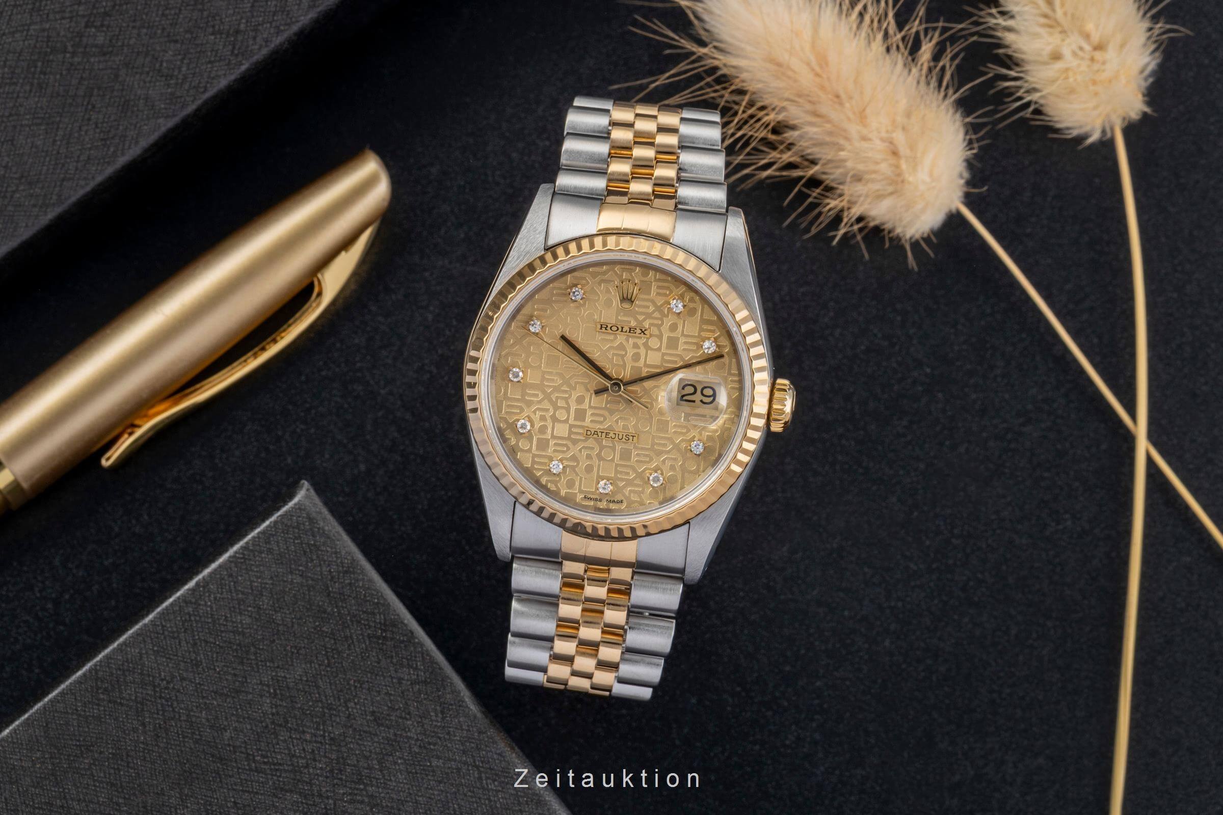Rolex Datejust 36 Stahl / Gold Computer Dial Diamond Automatik Ref. 16233  [2501566]