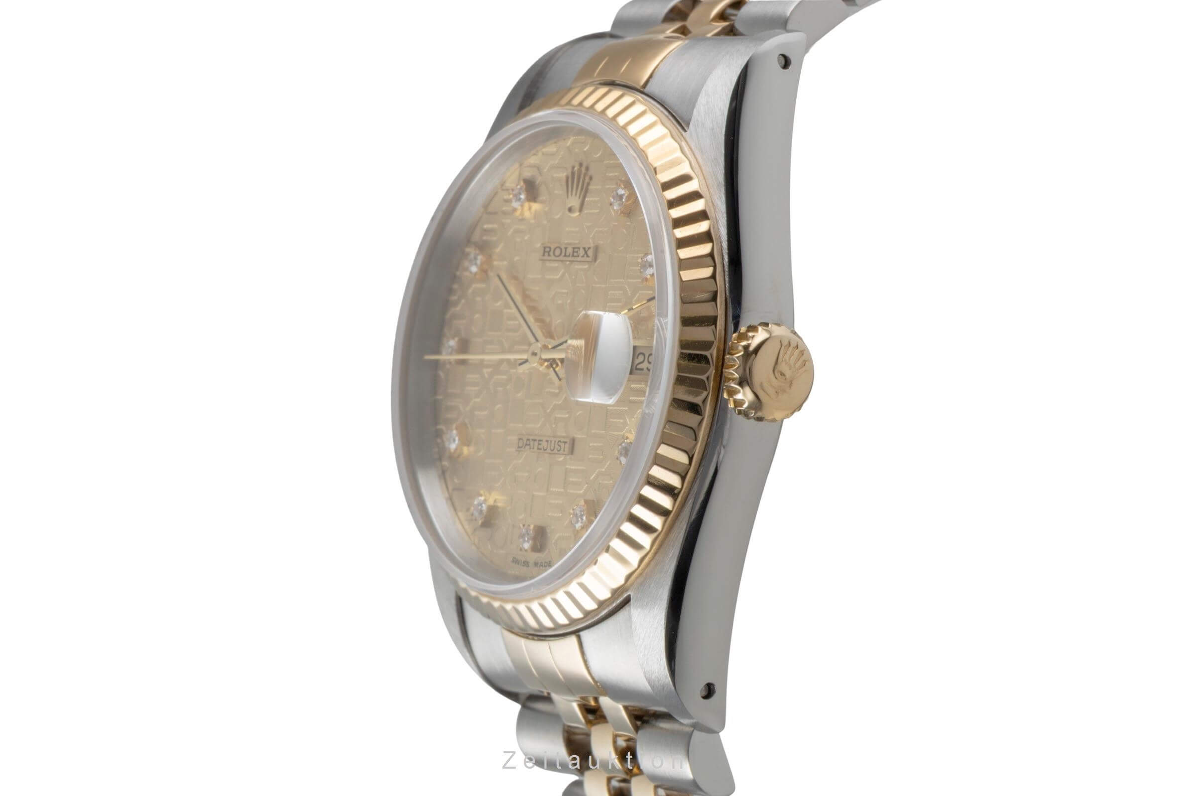 Rolex Datejust 36 Stahl / Gold Computer Dial Diamond Automatik Ref. 16233  [2501566]