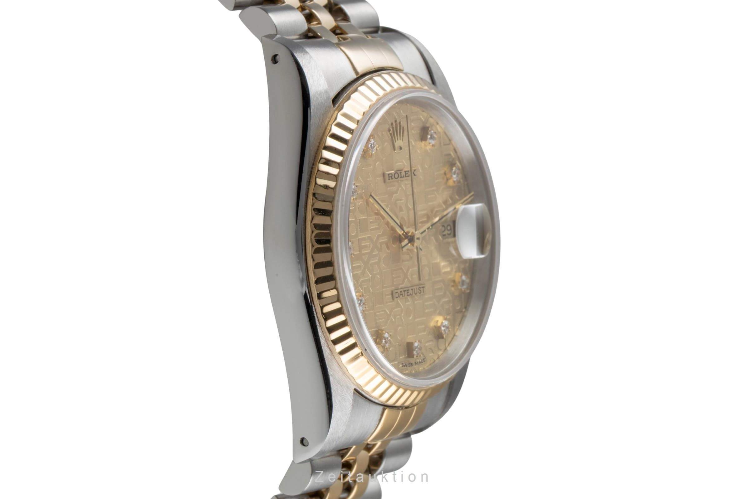 Rolex Datejust 36 Stahl / Gold Computer Dial Diamond Automatik Ref. 16233  [2501566]