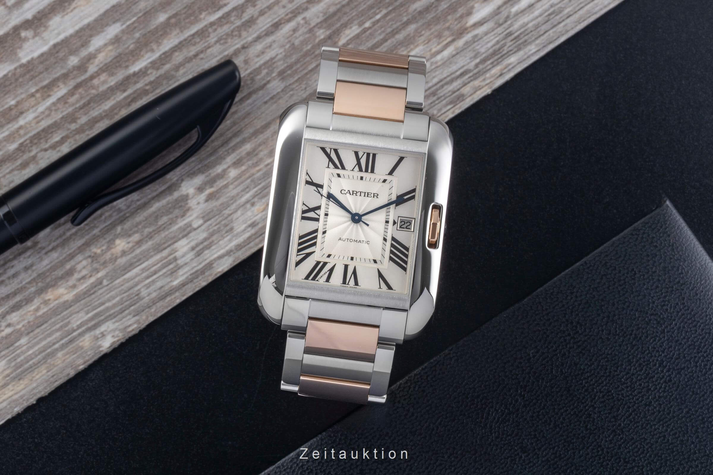 Cartier Tank steel / gold automatic men's watch W5310006  [2501572]