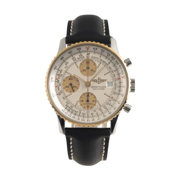 Breitling Old Navitimer cronografo acciaio / oro automatismo orologio da uomo B13019  [2501575]