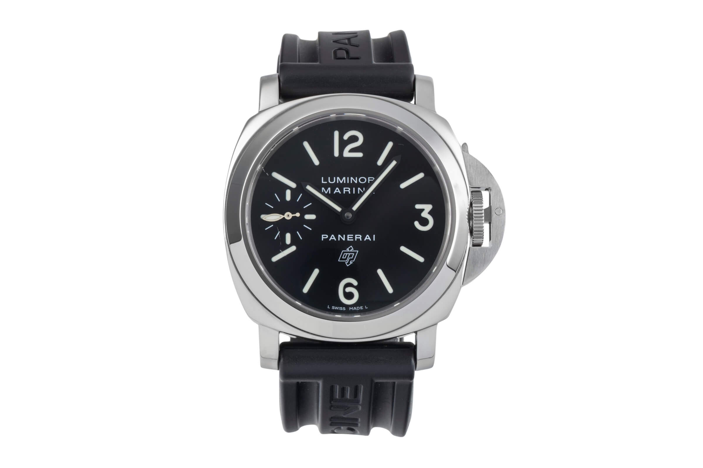 Panerai Luminor Marina acciaio carica manuale orologio da uomo PAM00005 LP: 0EUR  [2501578]