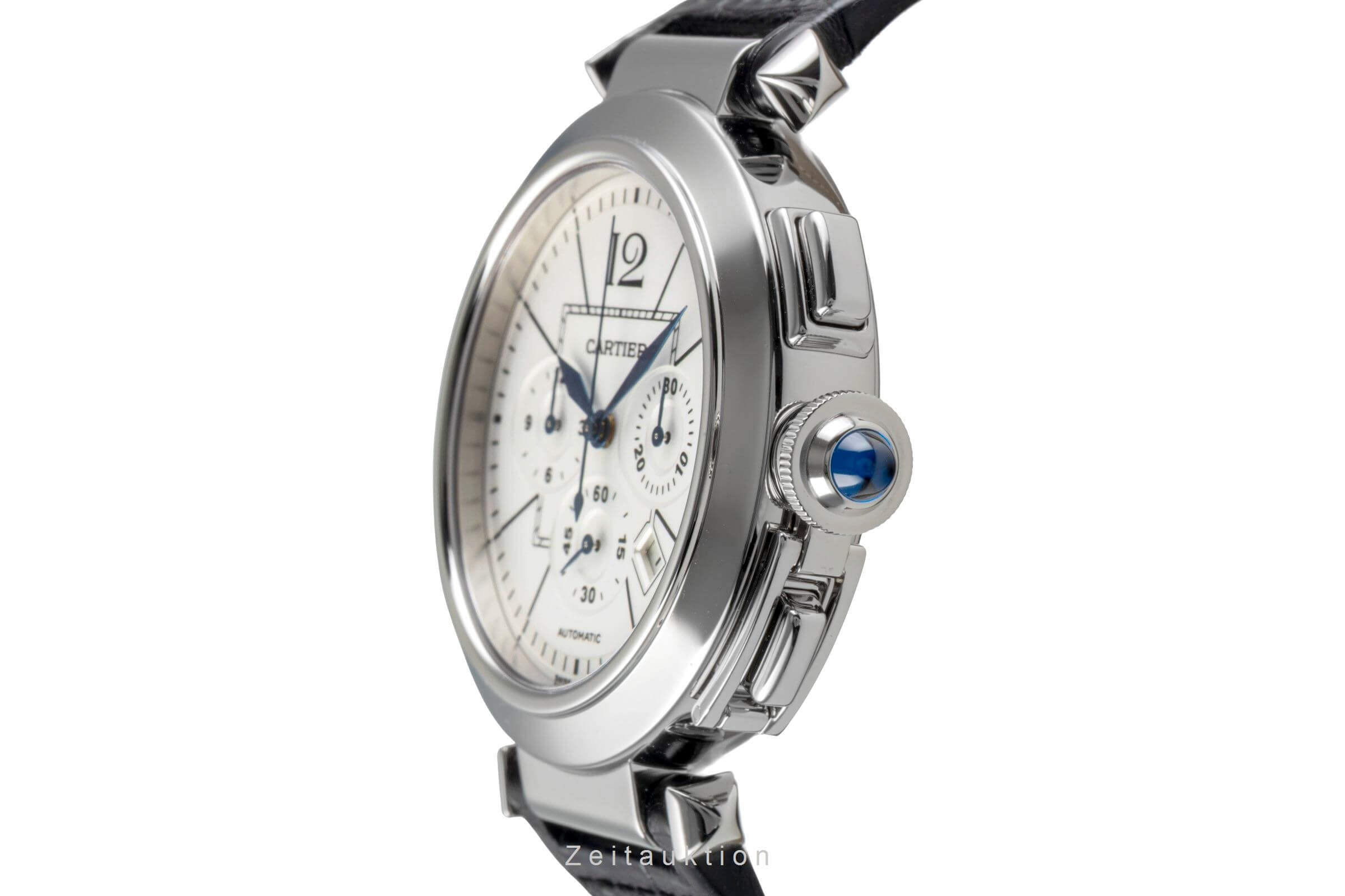 Cartier Pasha cronografo acciaio automatismo orologio da uomo W3108555 LP: 11100EUR  [2501589]